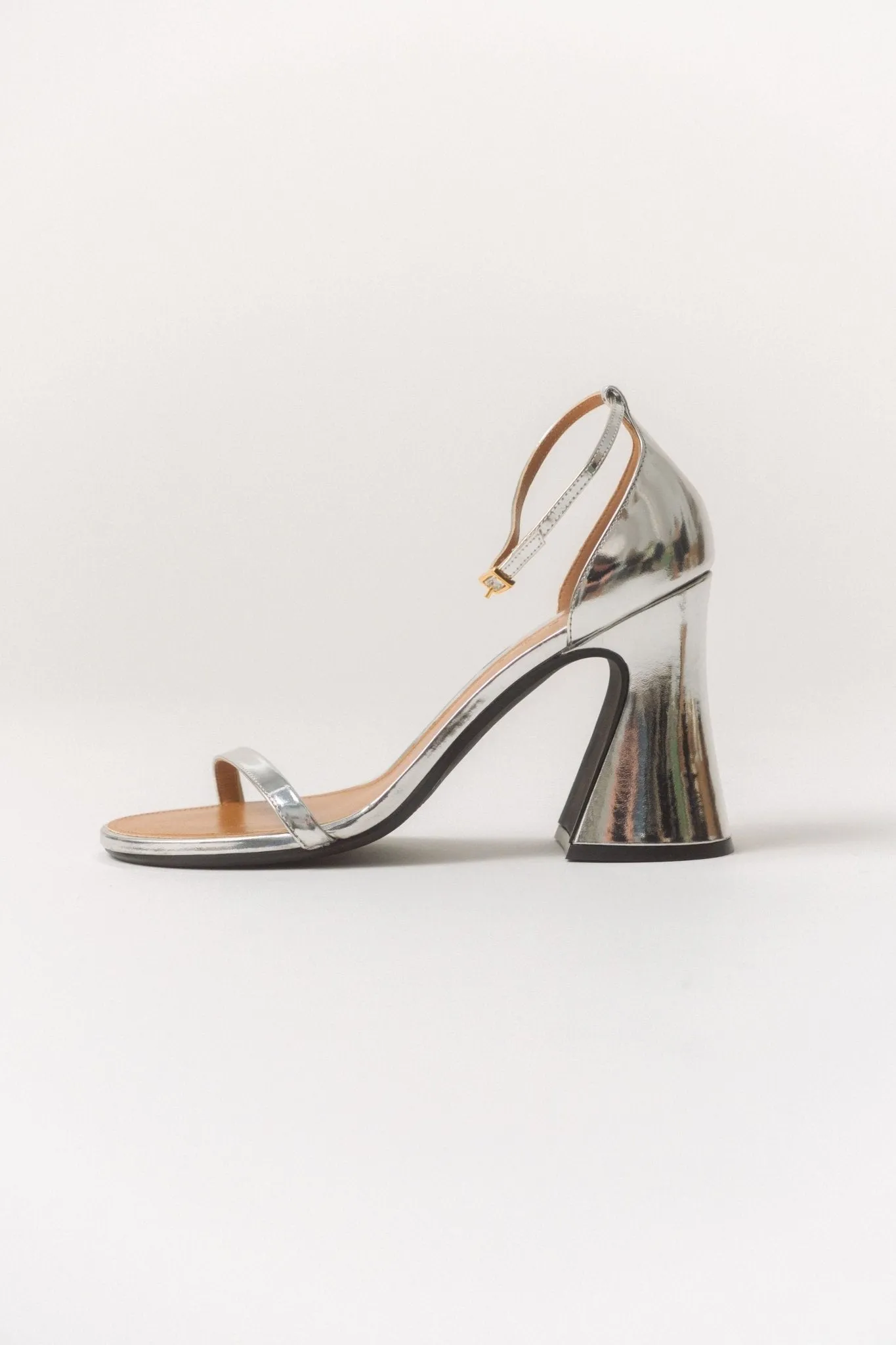 Marni Silver Patent Leather High Heels sold by Bessette