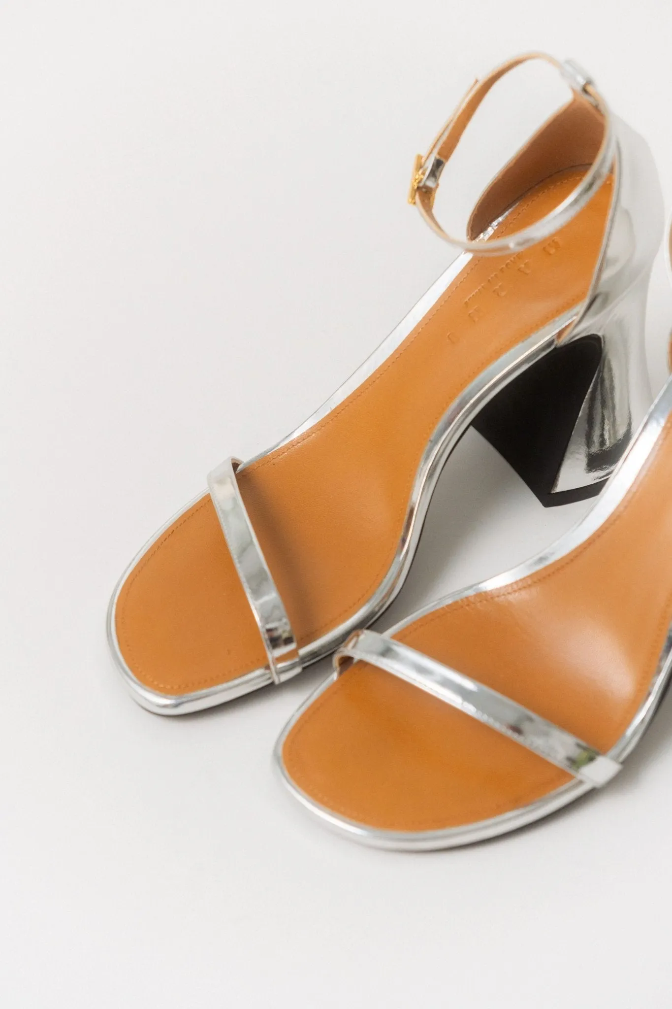 Marni Silver Patent Leather High Heels sold by Bessette product image thumbnail 3