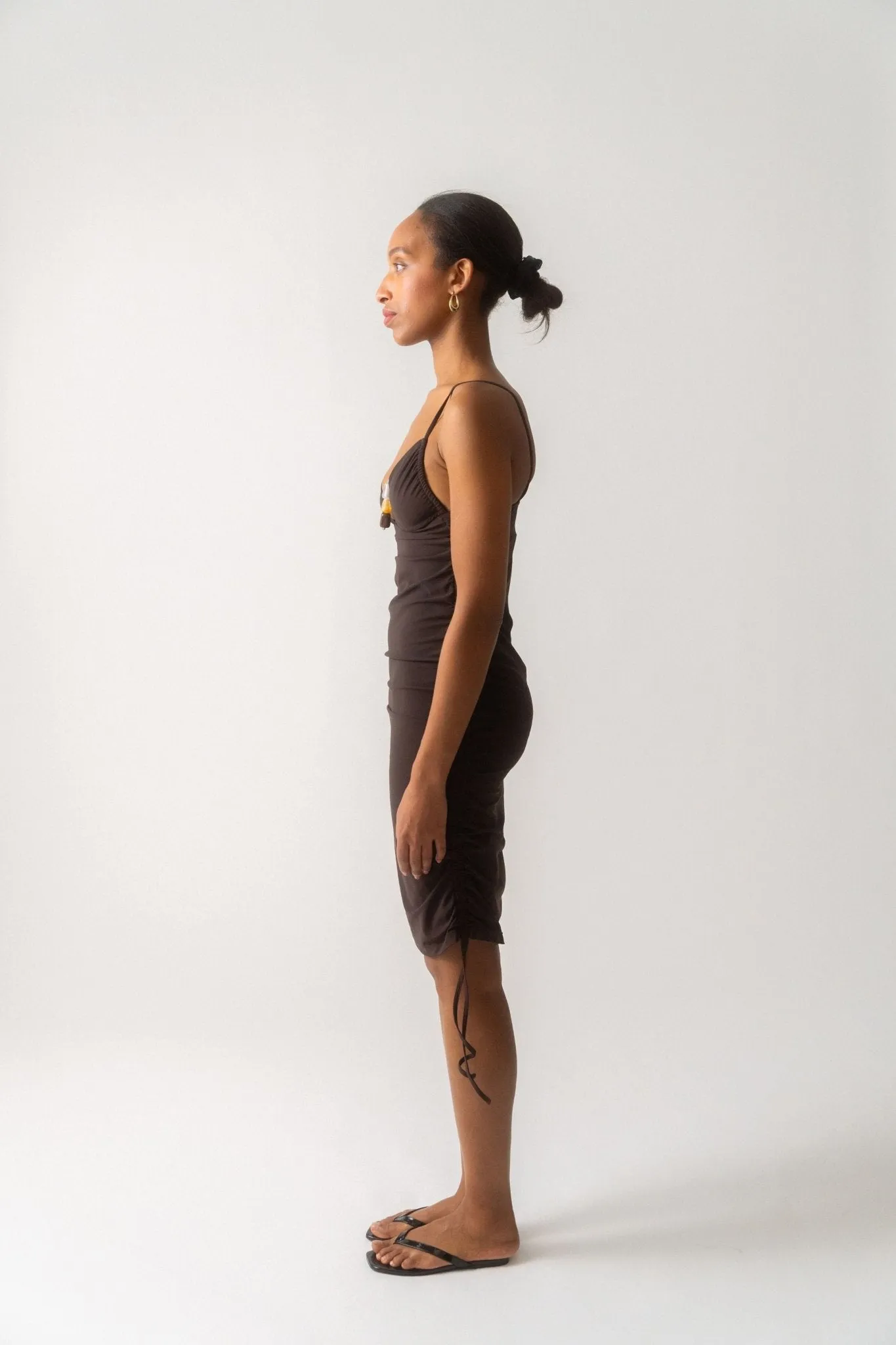 Ruched Cutout Midi Dress sold by Bessette product image thumbnail 2