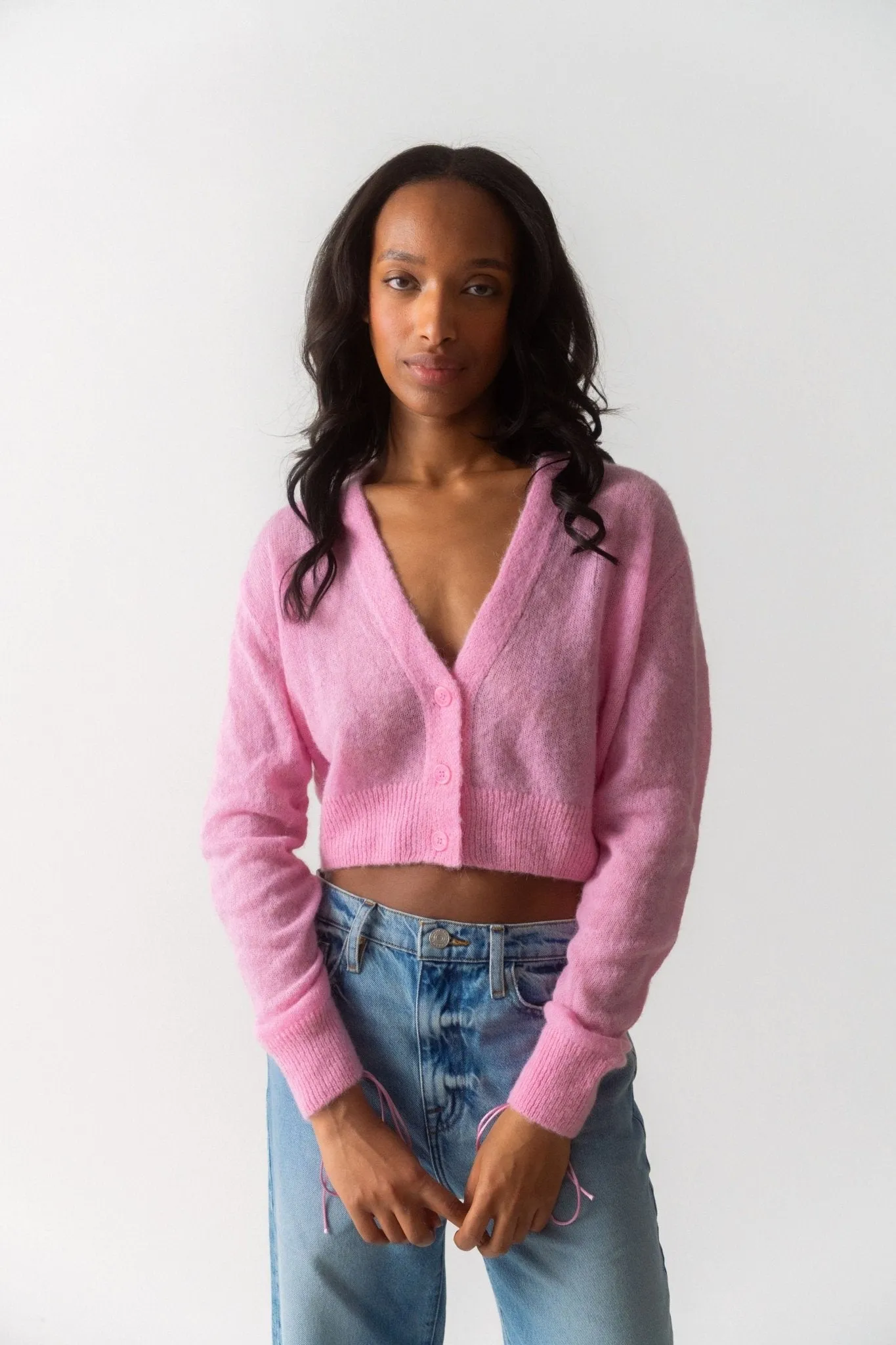 Vicki Cardigan Soft Pink sold by Bessette product image thumbnail 2