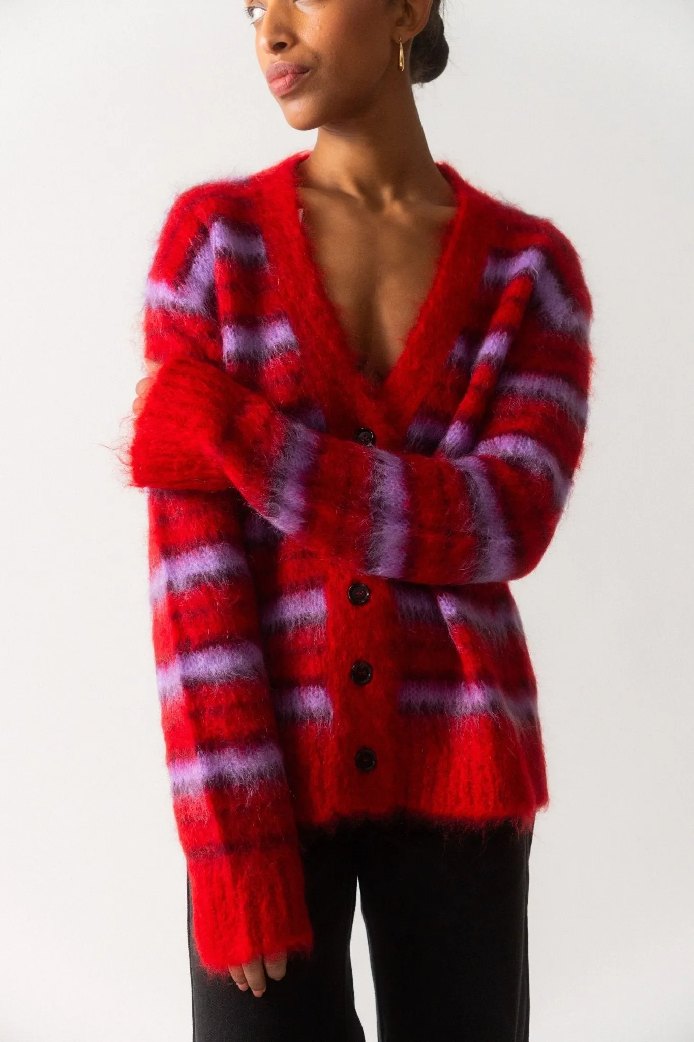 Marni Striped Mohair Cardigan (42 IT & 44 IT) sold by Bessette product image thumbnail 4