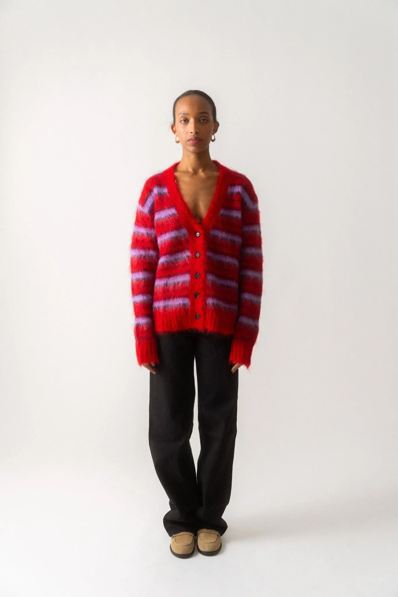 Marni Striped Mohair Cardigan (42 IT & 44 IT) sold by Bessette product image thumbnail 2