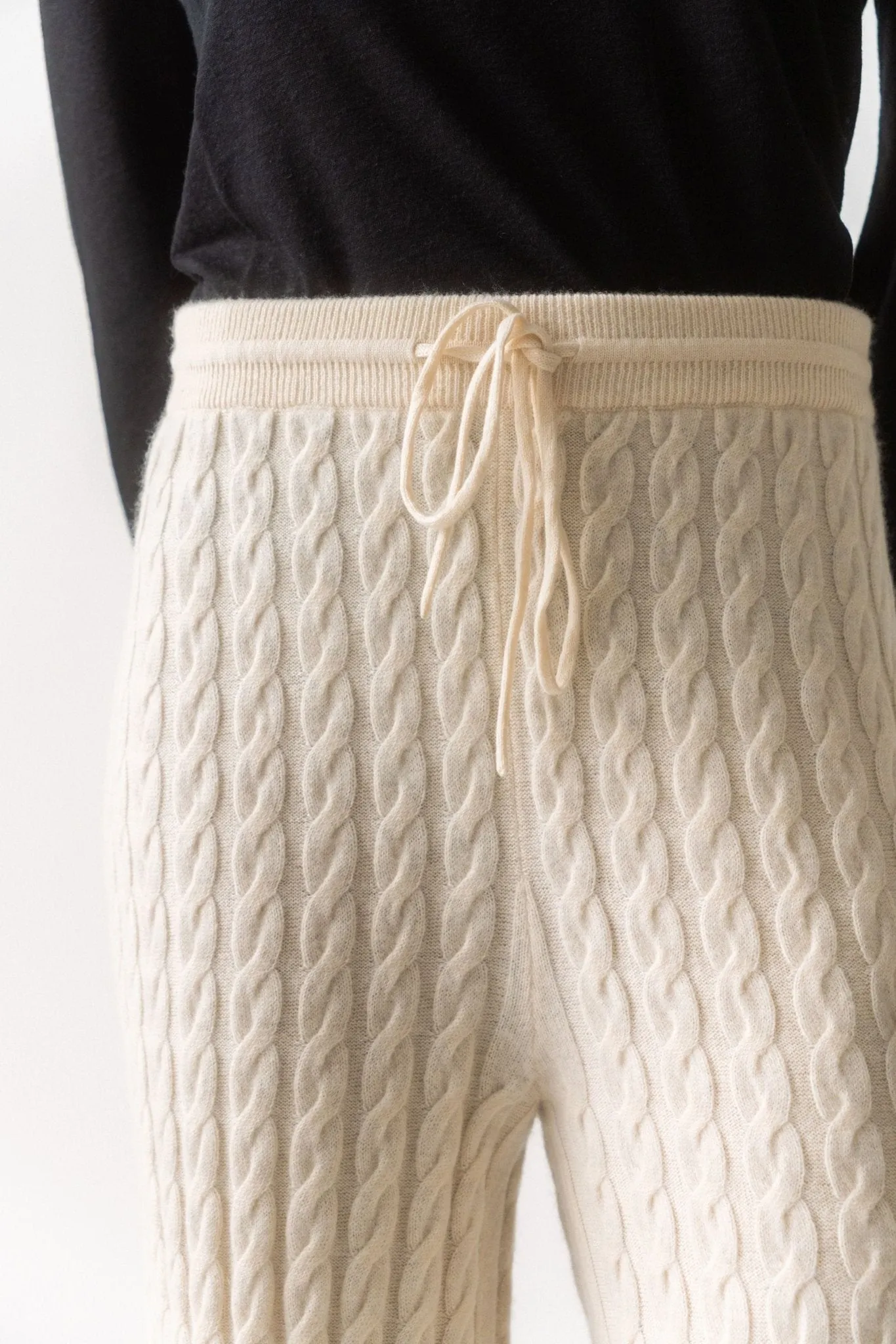 Toteme Cable-Knit Wool-Blend Wide-Leg Pants sold by Bessette product image thumbnail 4
