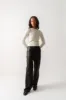 Frame Relaxed Leather Trouser - Black sold by Bessette