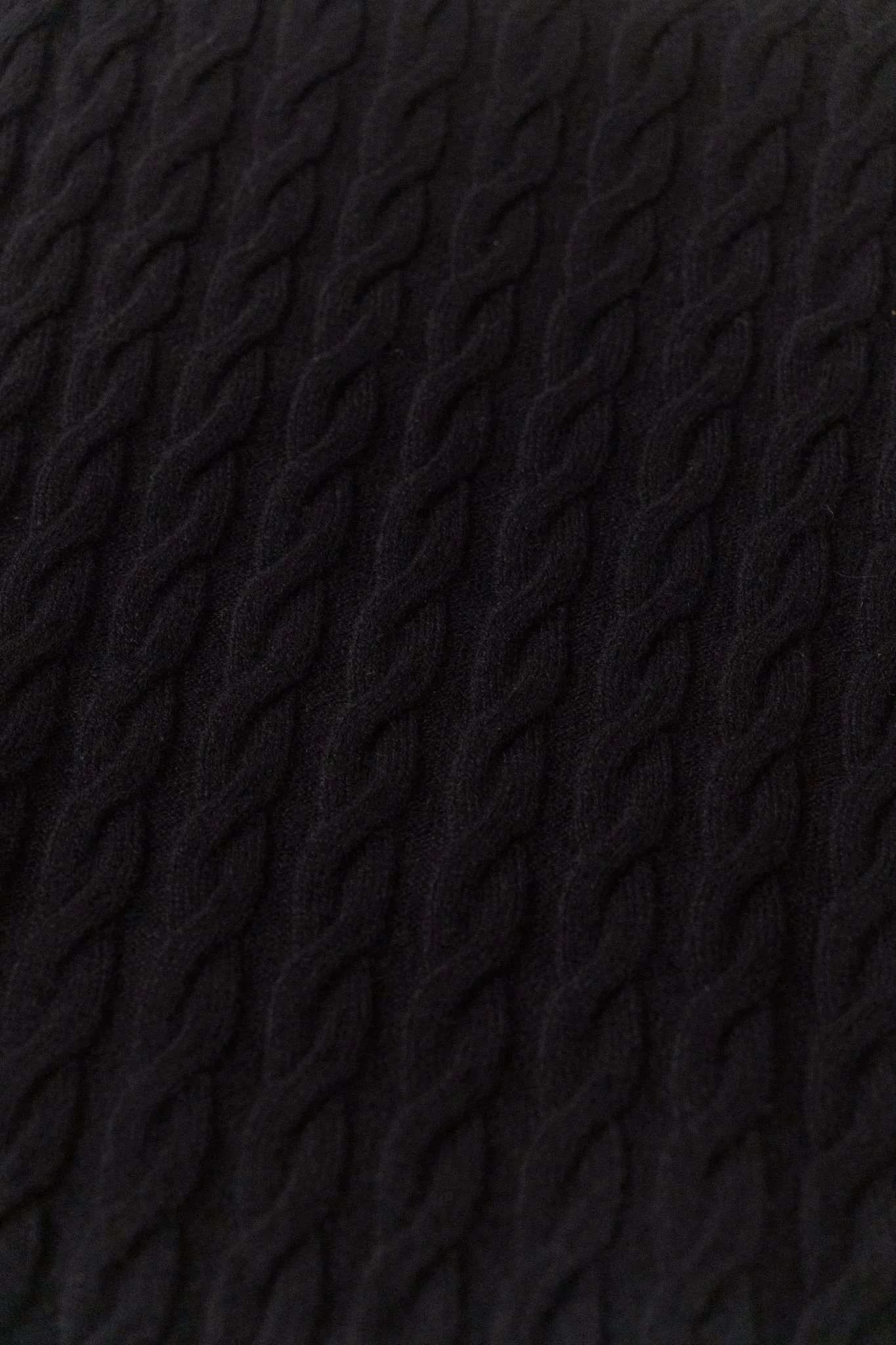 Toteme Embroidered Cable-knit Scarf Black sold by Bessette product image thumbnail 2