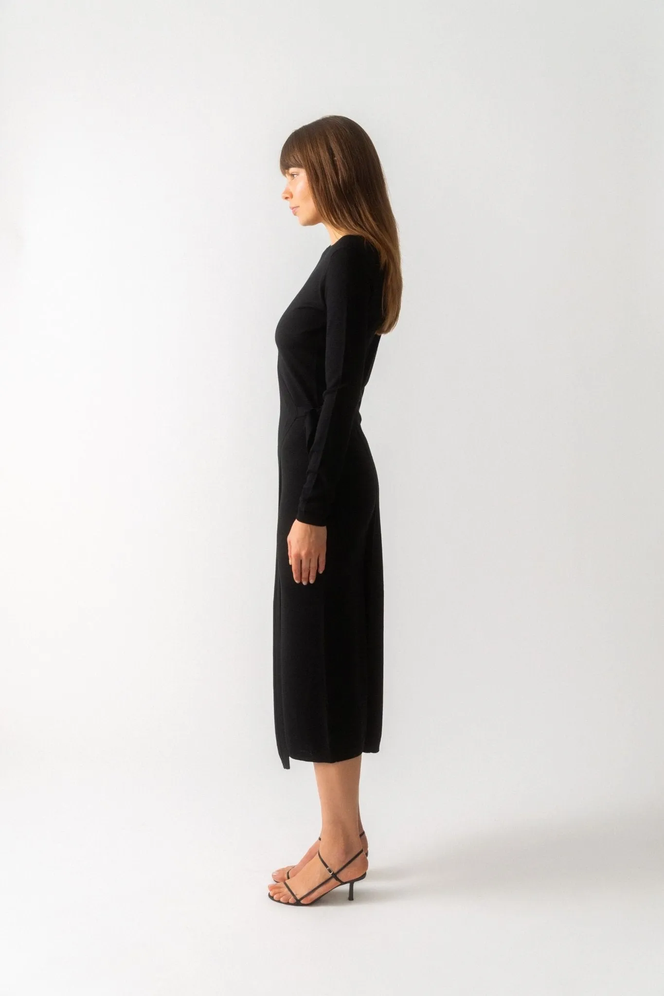 Toteme Knitted Merino Wrap Dress sold by Bessette product image thumbnail 2