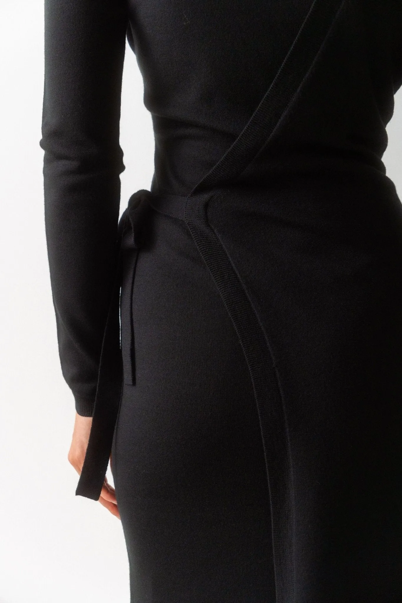 Toteme Knitted Merino Wrap Dress sold by Bessette product image thumbnail 3