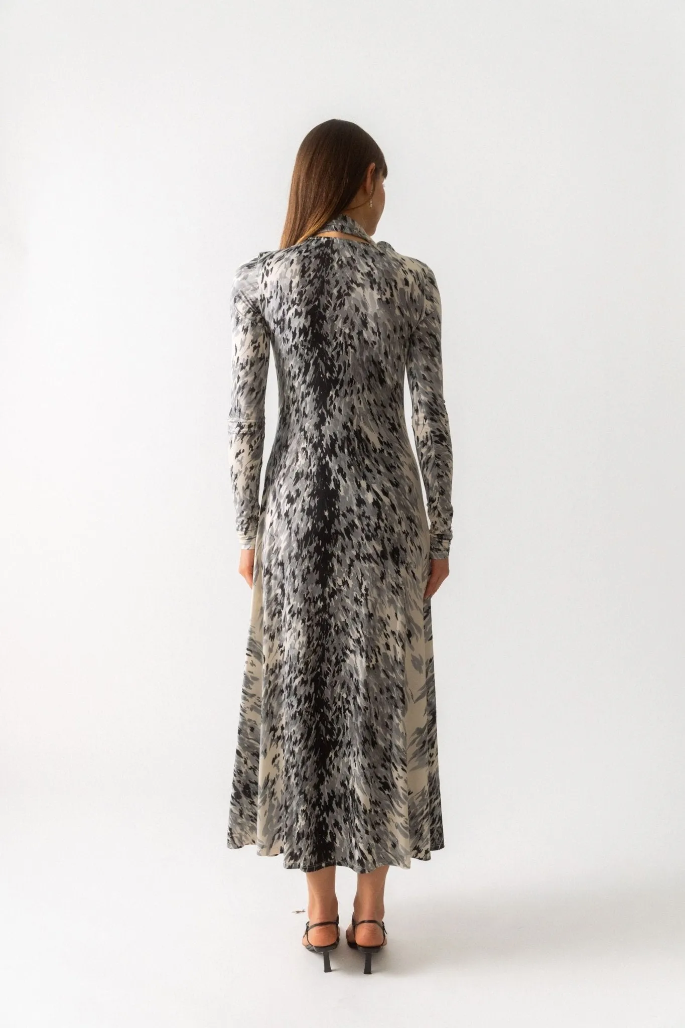 Fur-Print Jersey Dress sold by Bessette product image thumbnail 3