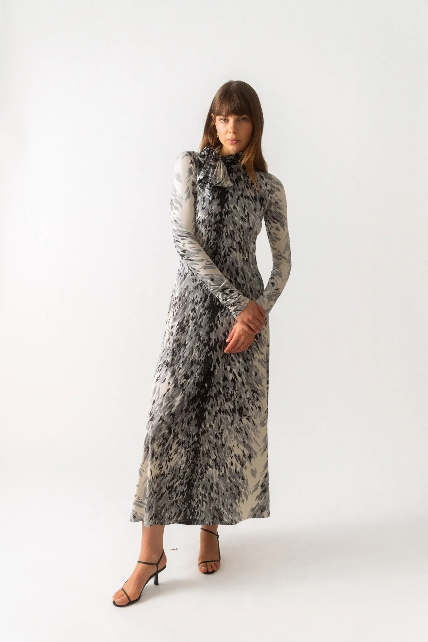 Fur-Print Jersey Dress sold by Bessette