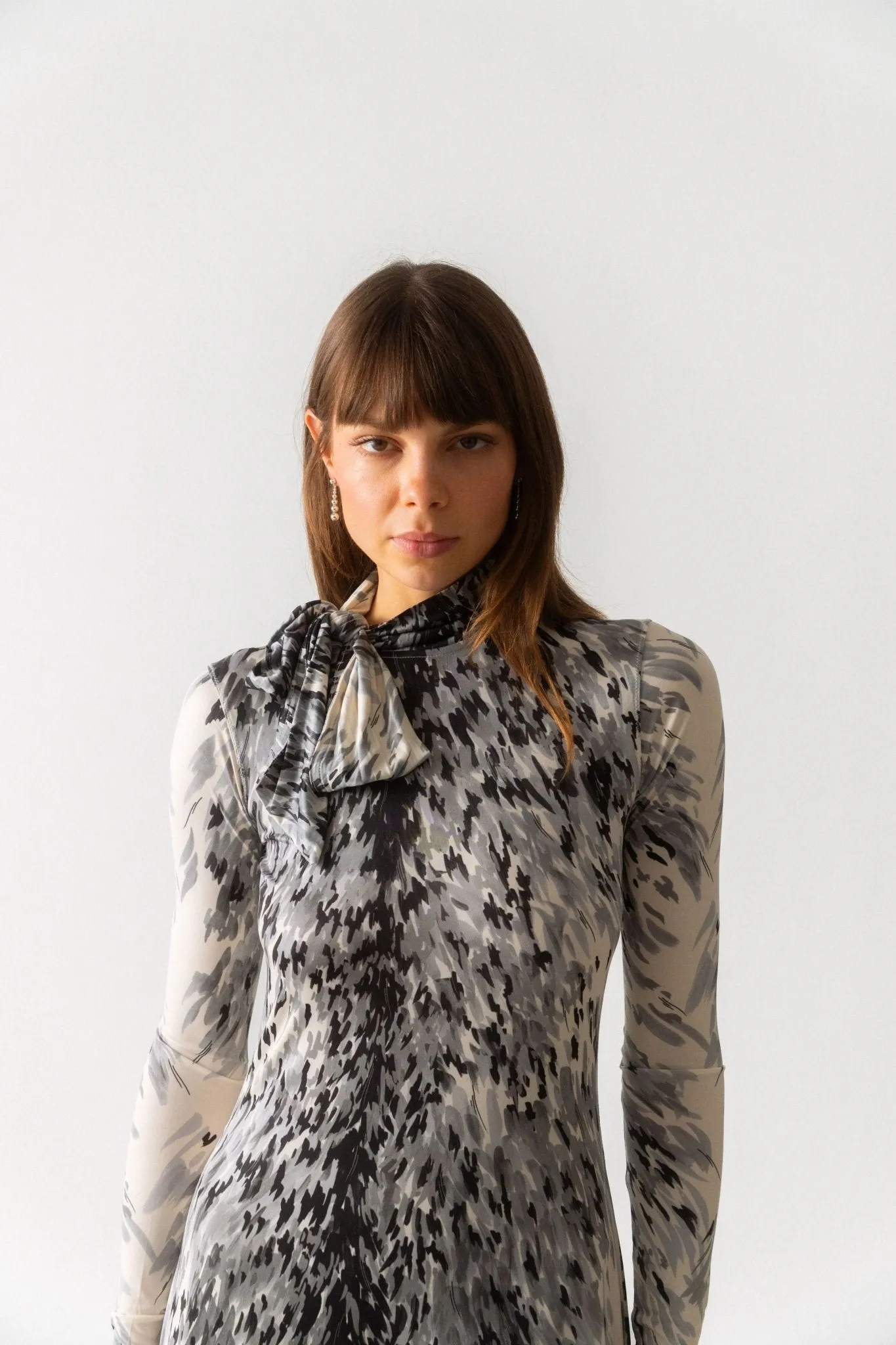 Fur-Print Jersey Dress sold by Bessette product image thumbnail 2