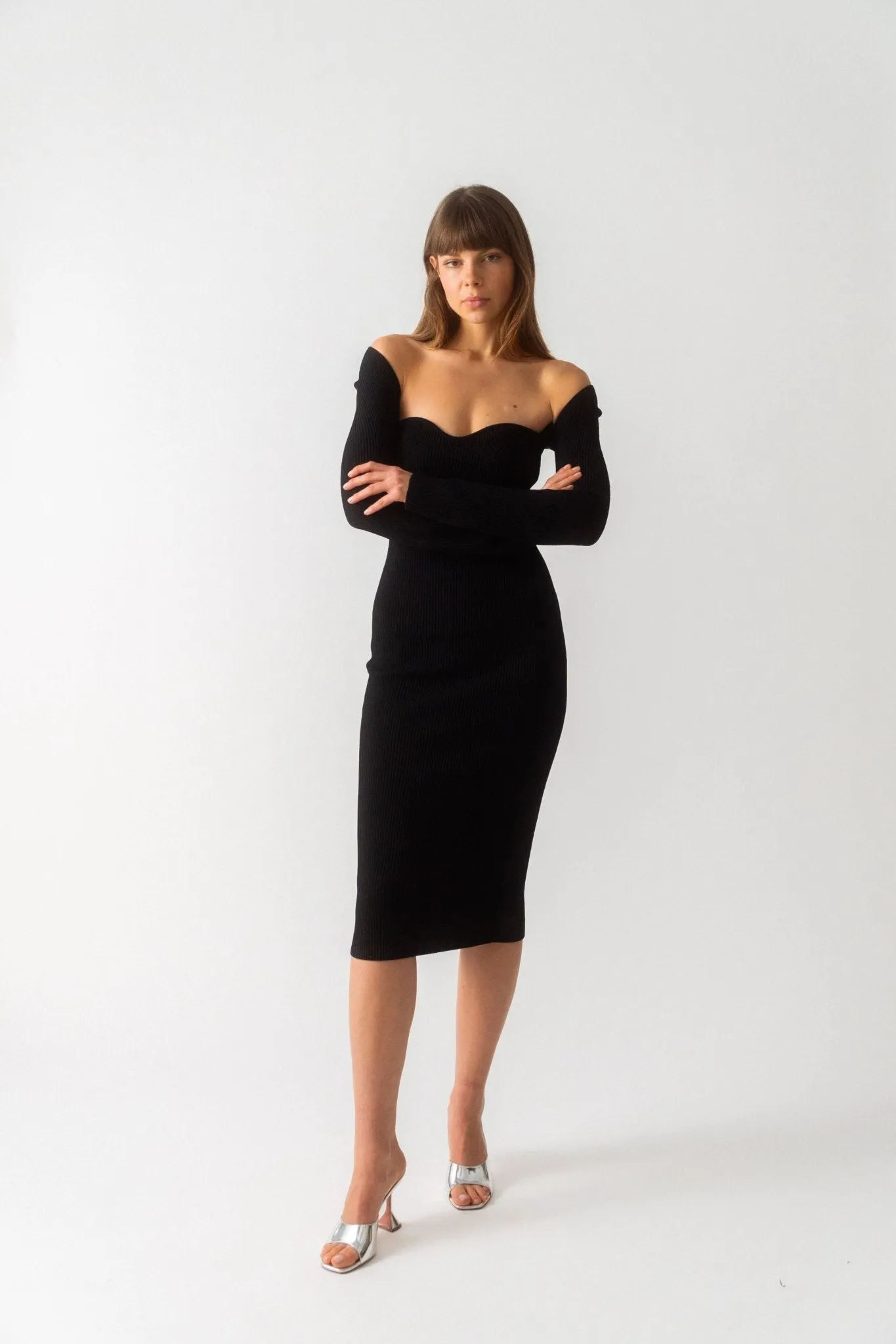 Beth Ribbed Dress sold by Bessette product image thumbnail 3