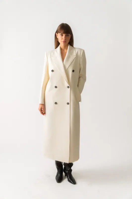 Róhe Double-Breasted Wool Coat sold by Bessette