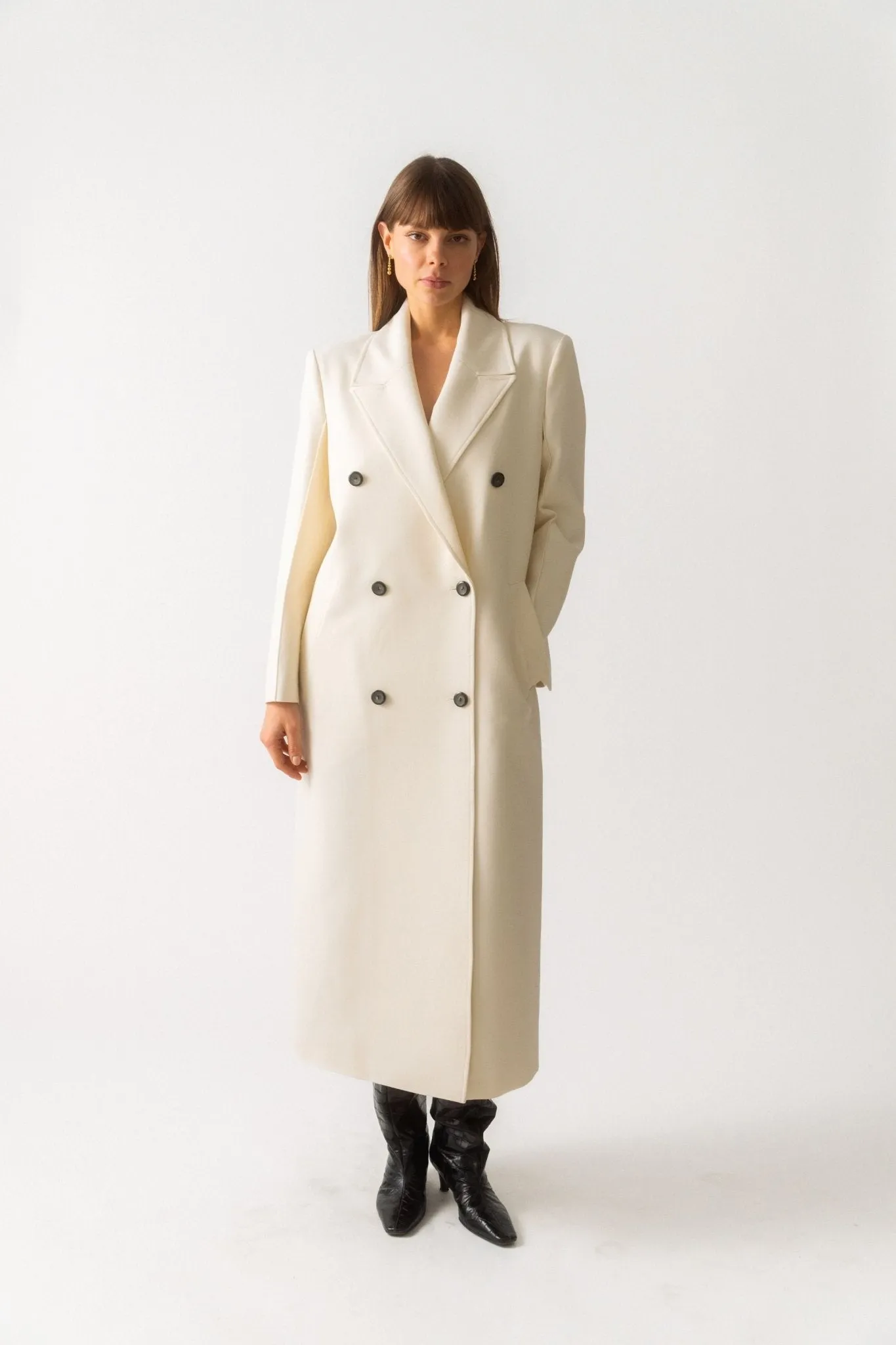 Róhe Double-Breasted Wool Coat sold by Bessette