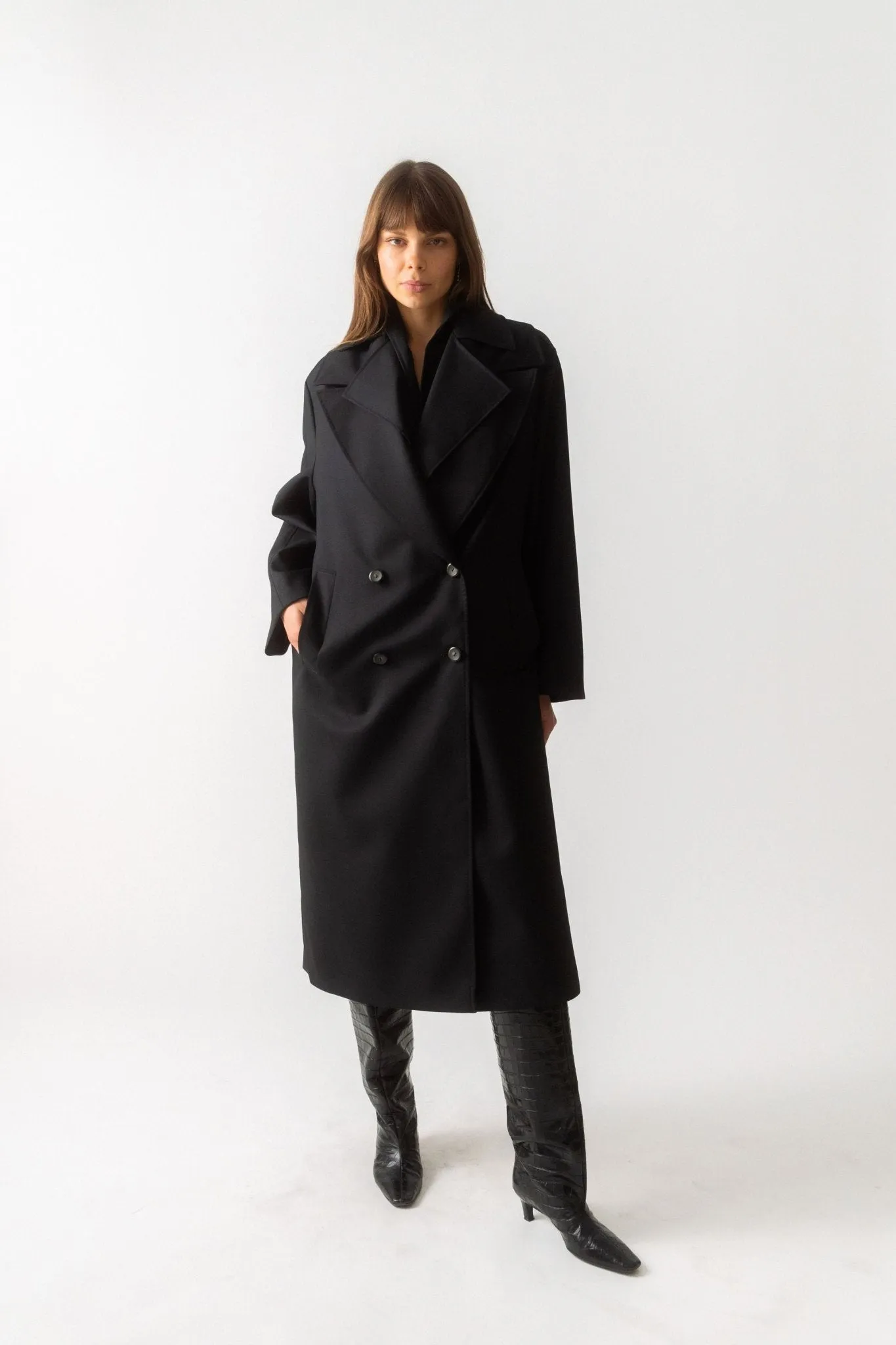 Róhe Tailoring Scarf Coat sold by Bessette