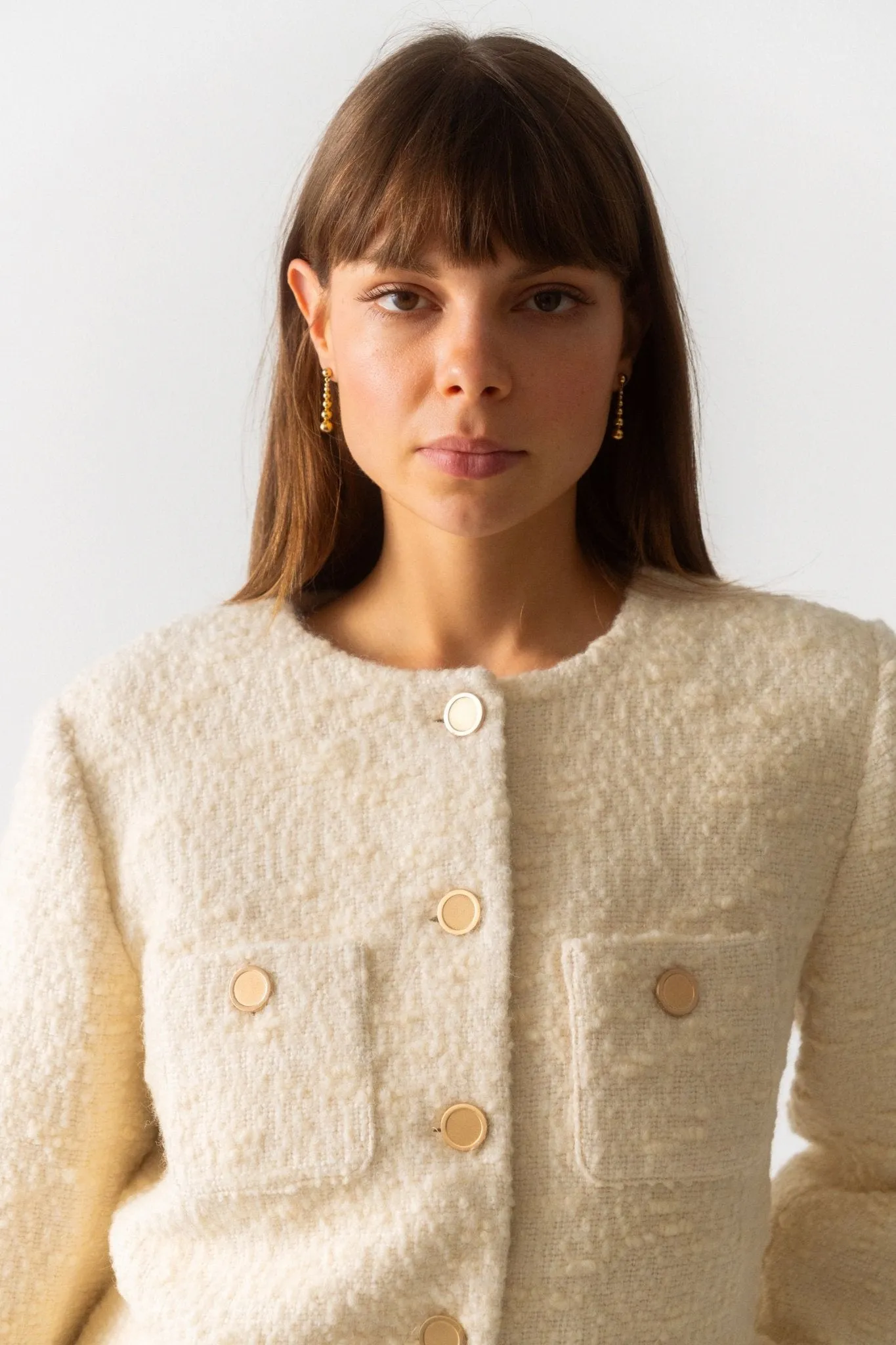 Frame Cropped Button Front Jacket sold by Bessette product image thumbnail 2