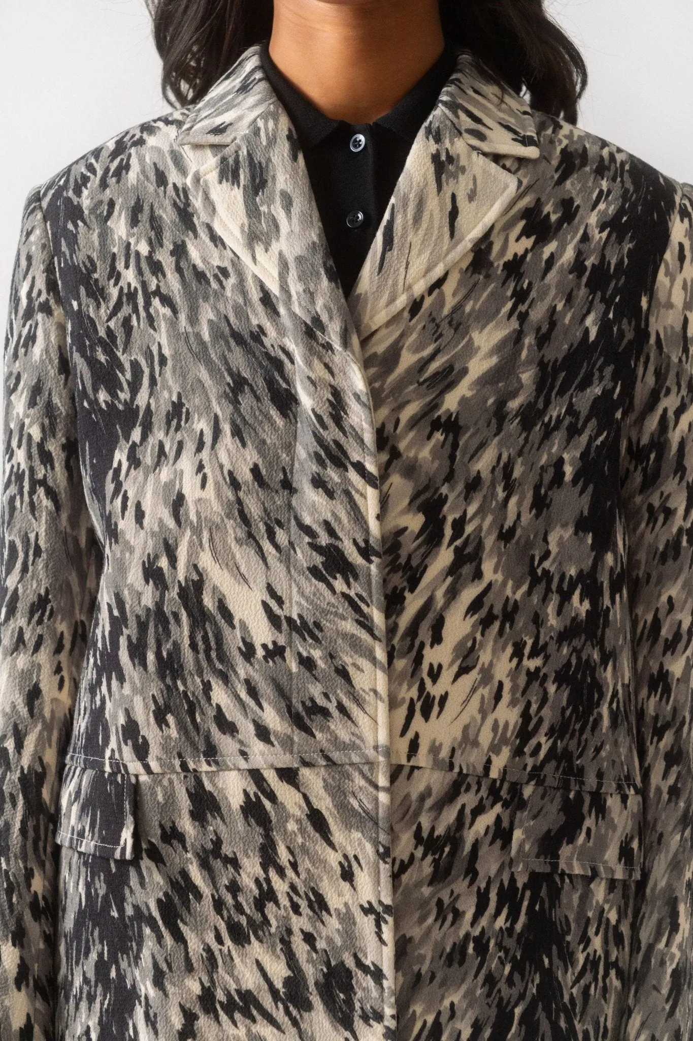 Toteme Petite Fur-Print Coat sold by Bessette product image thumbnail 3