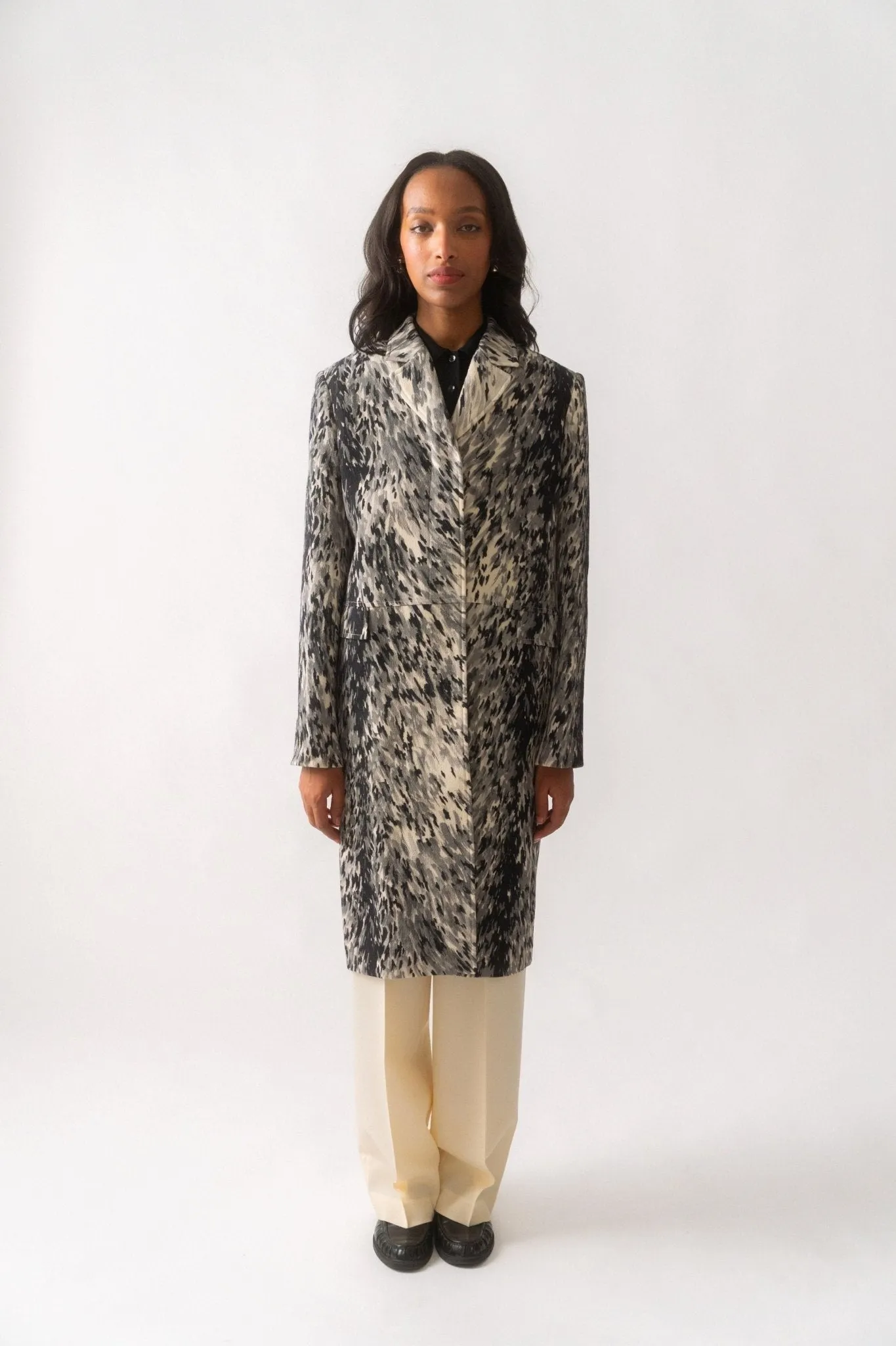 Toteme Petite Fur-Print Coat sold by Bessette product image thumbnail 2