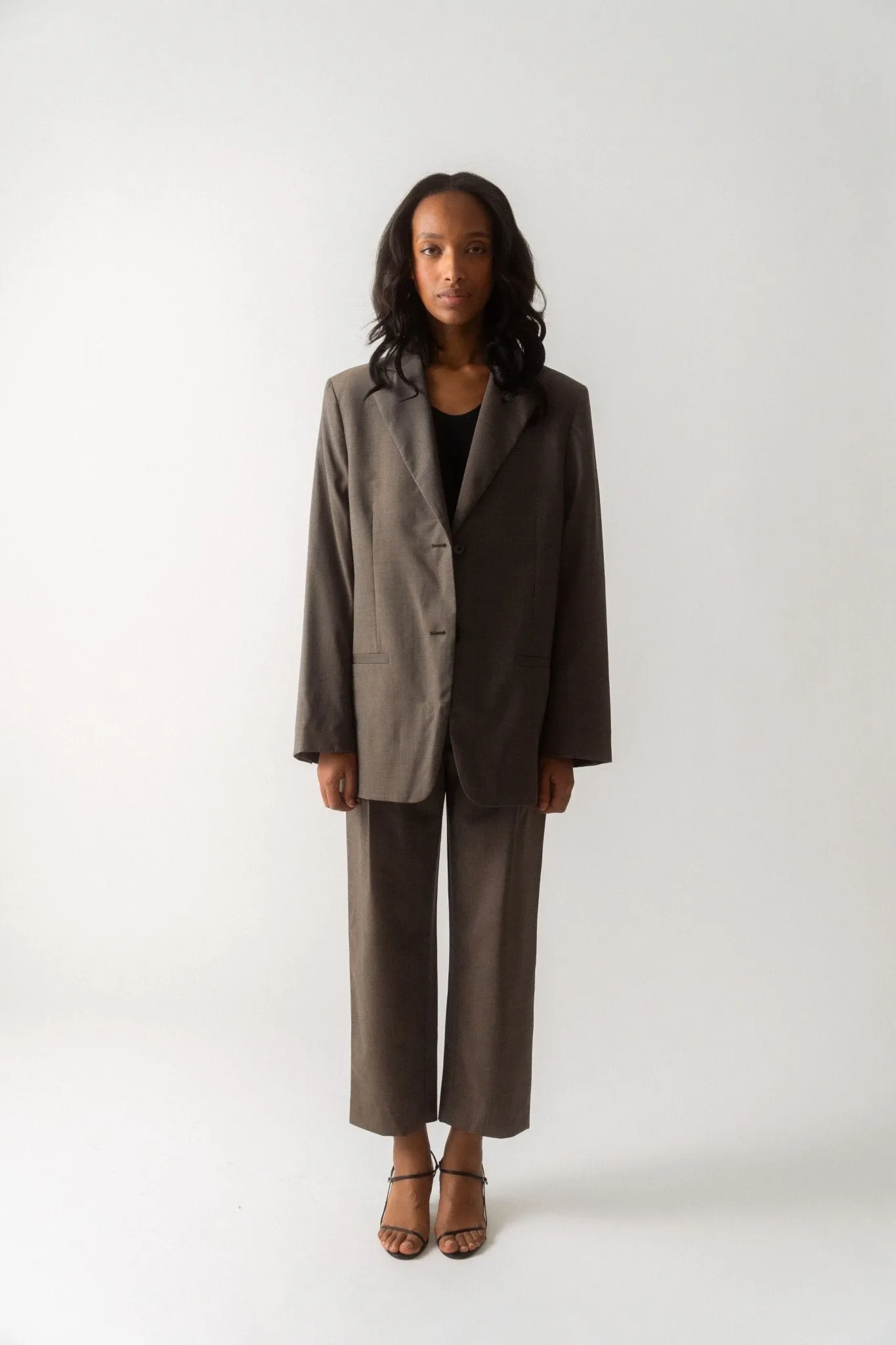 Longline Wool Blazer sold by Bessette