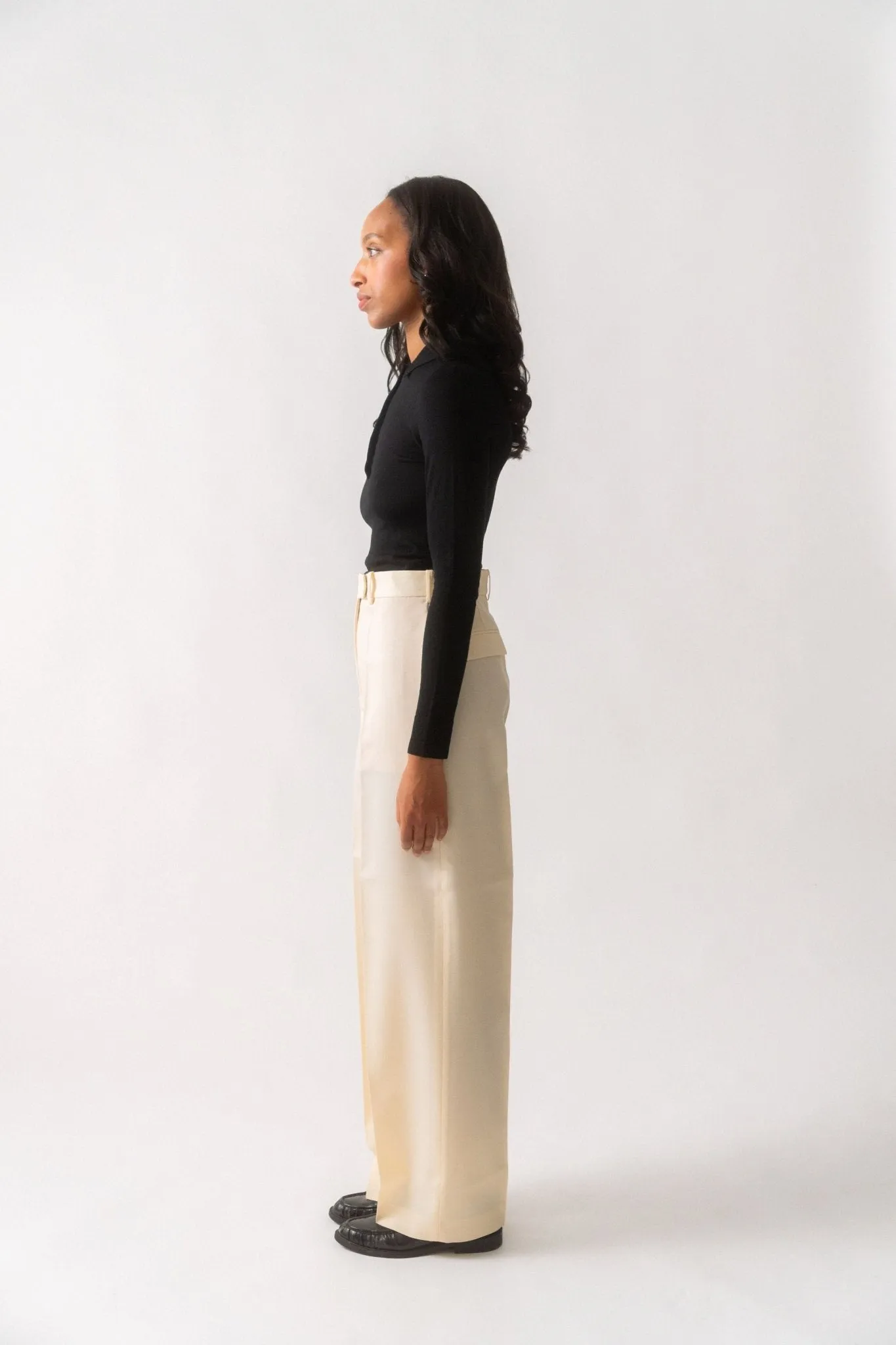 Toteme Fine Merino Polo Knit sold by Bessette product image thumbnail 3