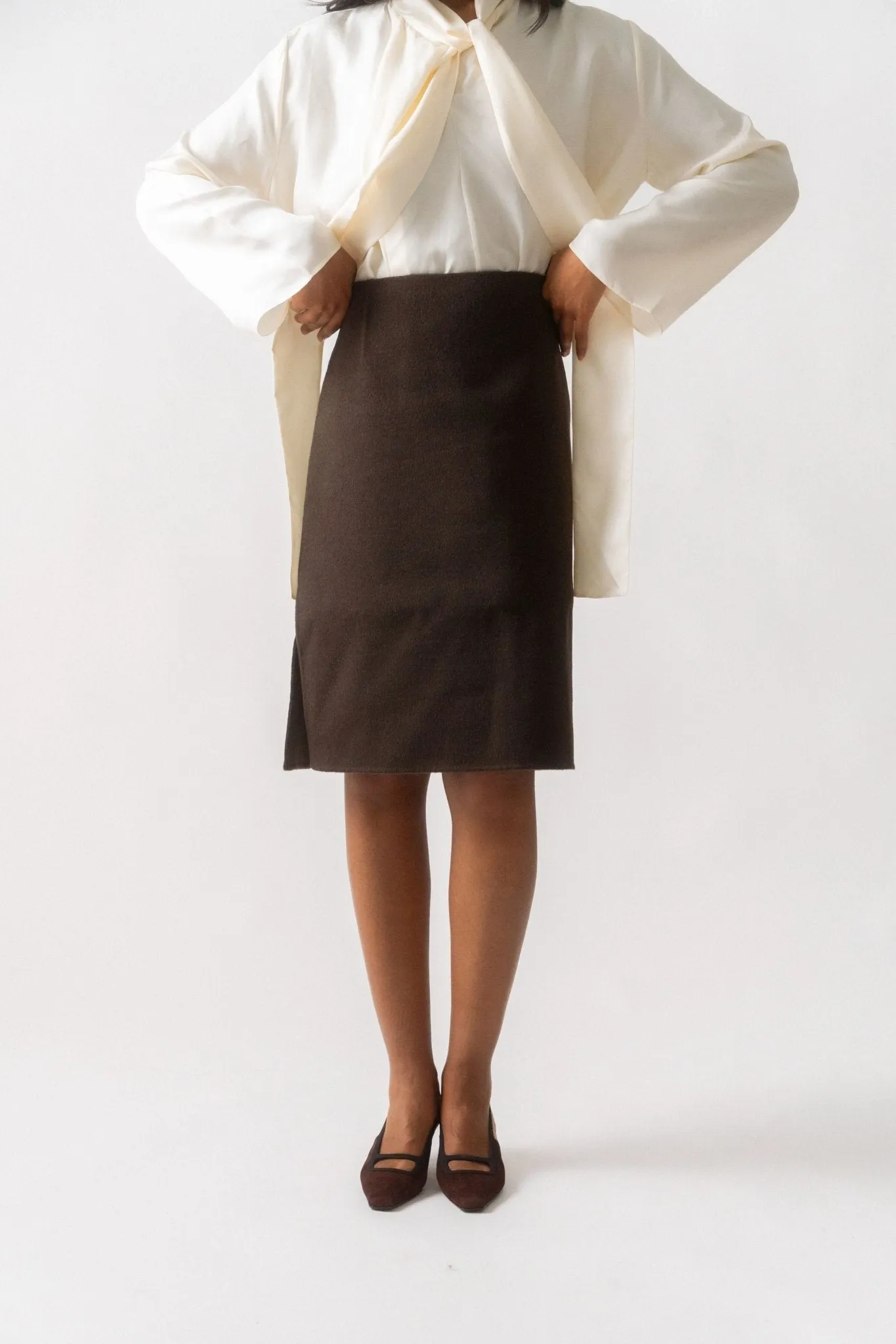 Side-Split Doublé Skirt sold by Bessette