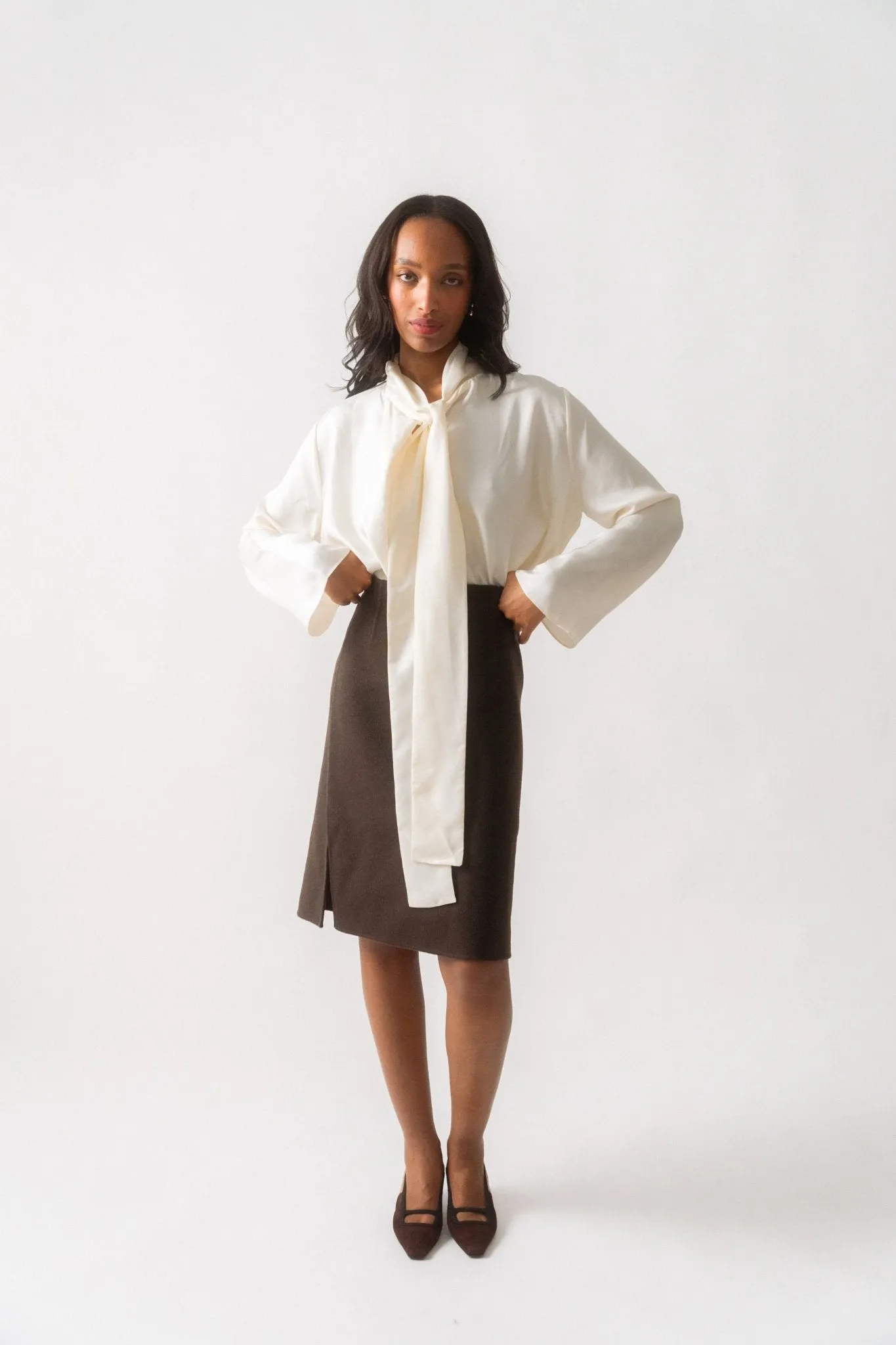 Side-Split Doublé Skirt sold by Bessette product image thumbnail 2
