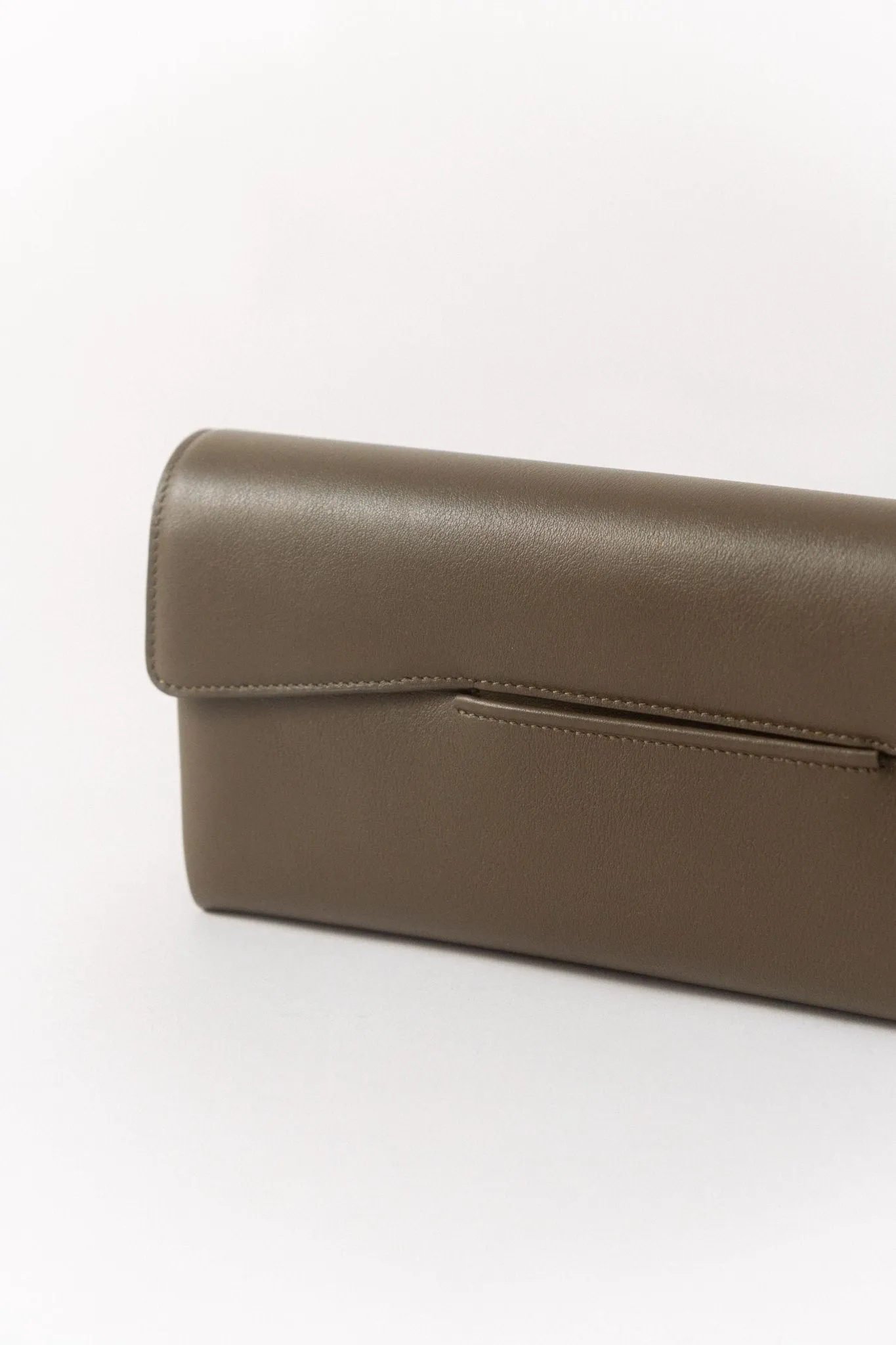 Toteme Soft T-Clutch Khaki sold by Bessette product image thumbnail 2