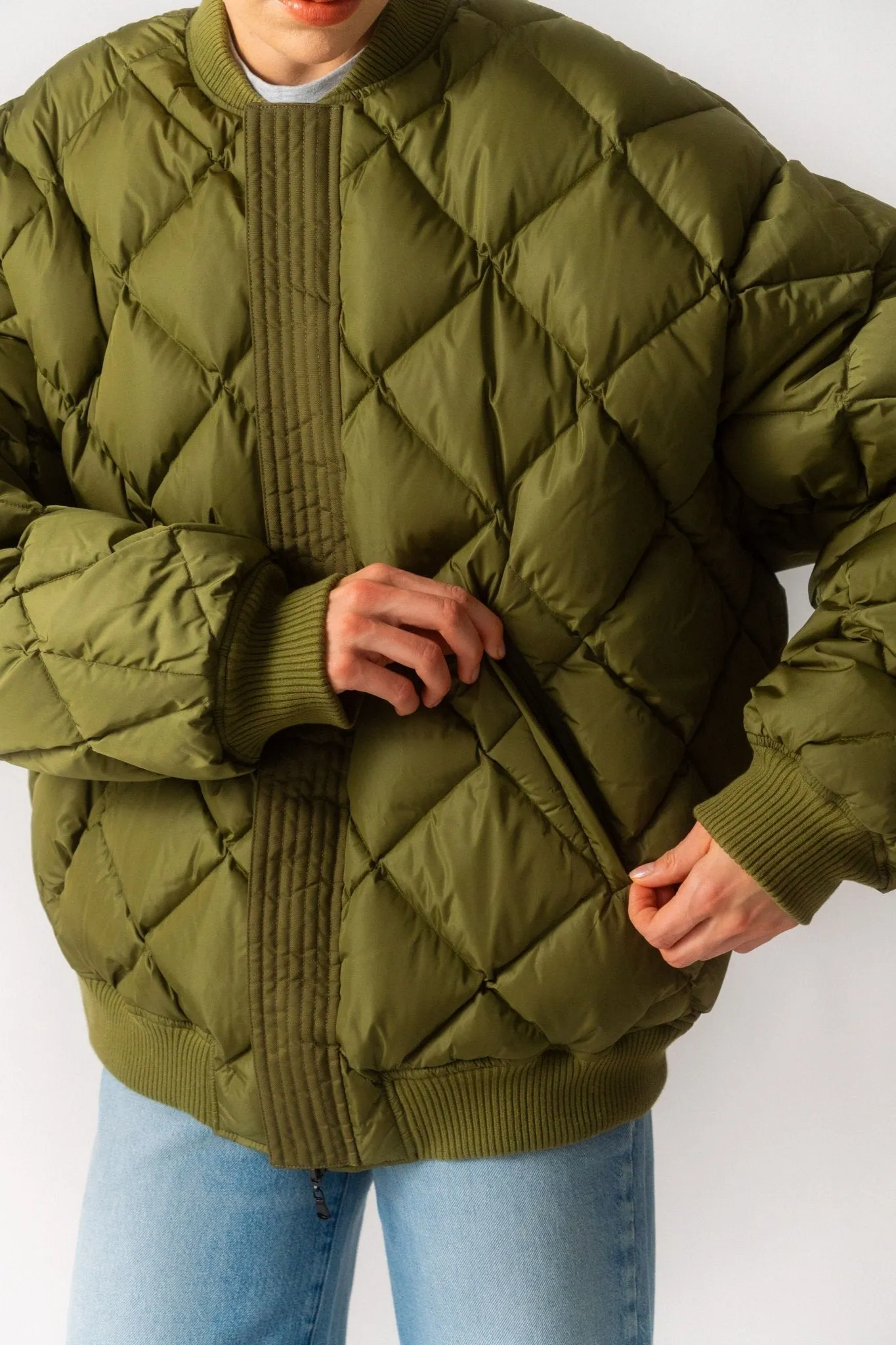 Reversible Quilted Bomber Jacket sold by Bessette product image thumbnail 5