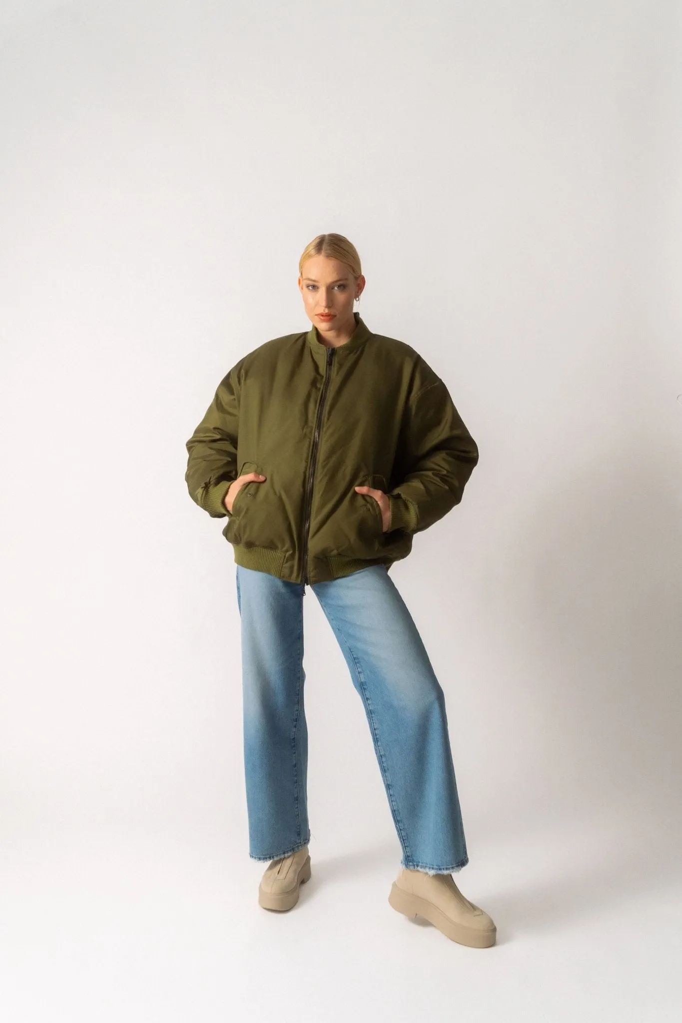 Reversible Quilted Bomber Jacket sold by Bessette product image thumbnail 2