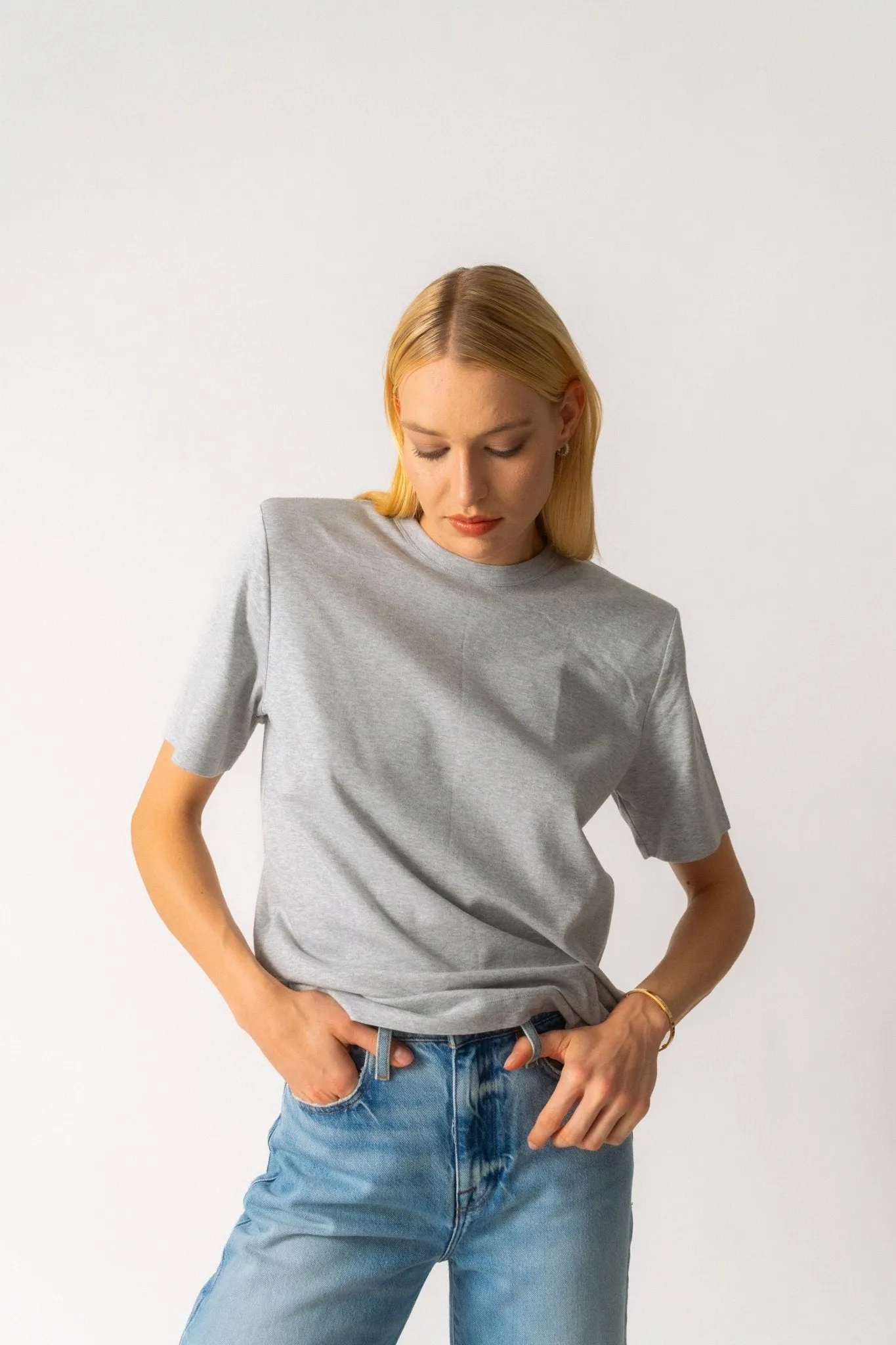 Wardrobe.NYC Shoulder Pad T-Shirt sold by Bessette