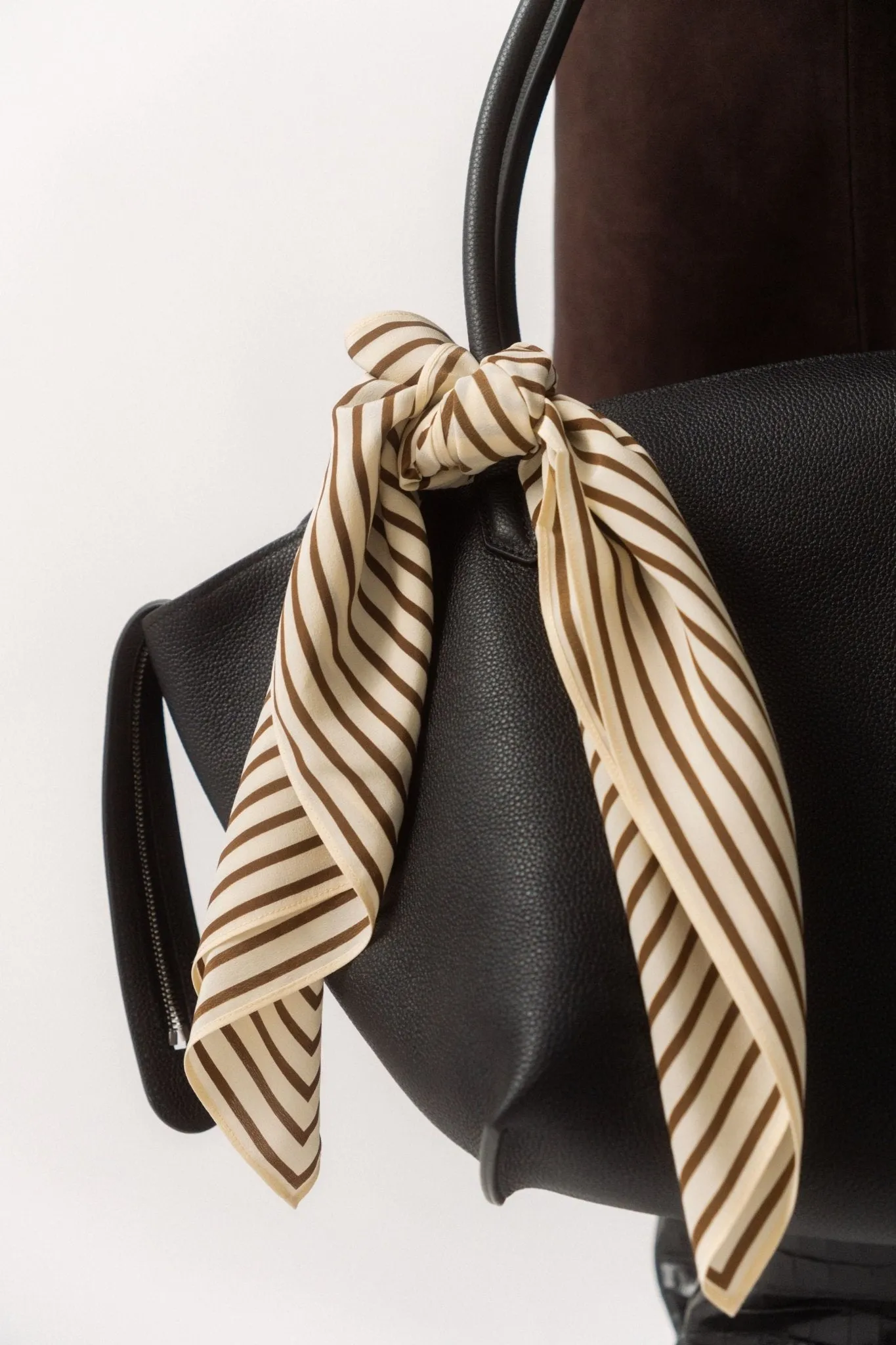 Toteme Centered Monogram Silk Scarf Beige sold by Bessette product image thumbnail 4