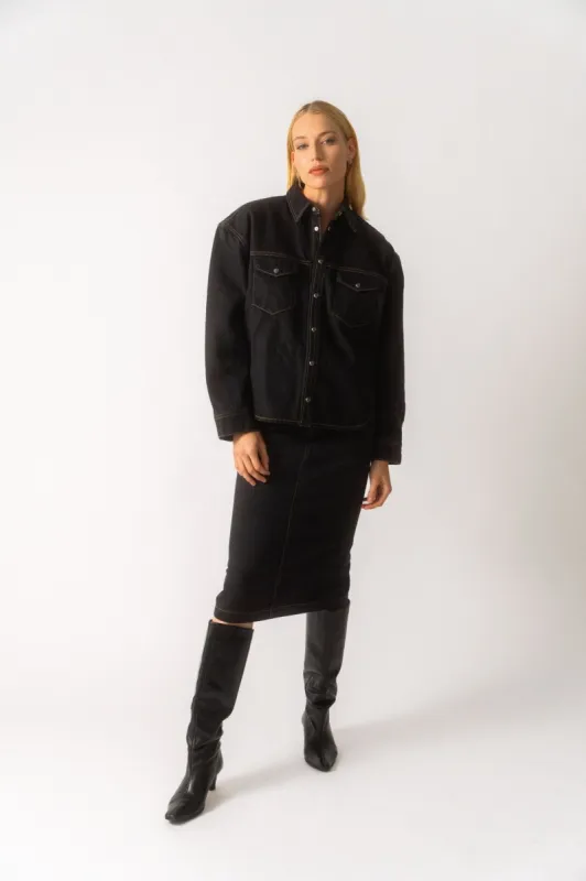 Wardrobe.NYC Denim Jacket sold by Bessette