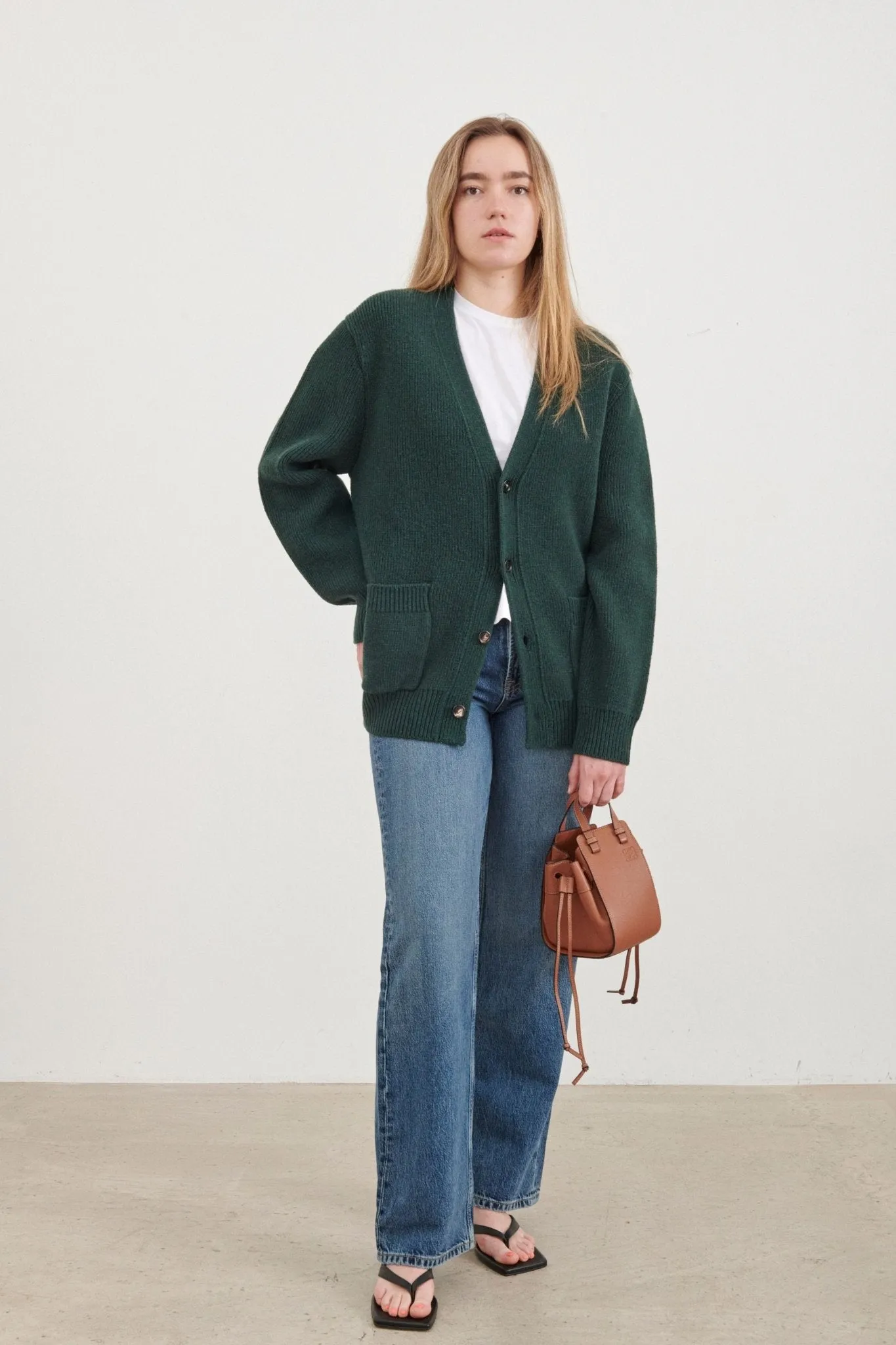 Bottega Veneta Double Faced Shetland Cardigan sold by Bessette