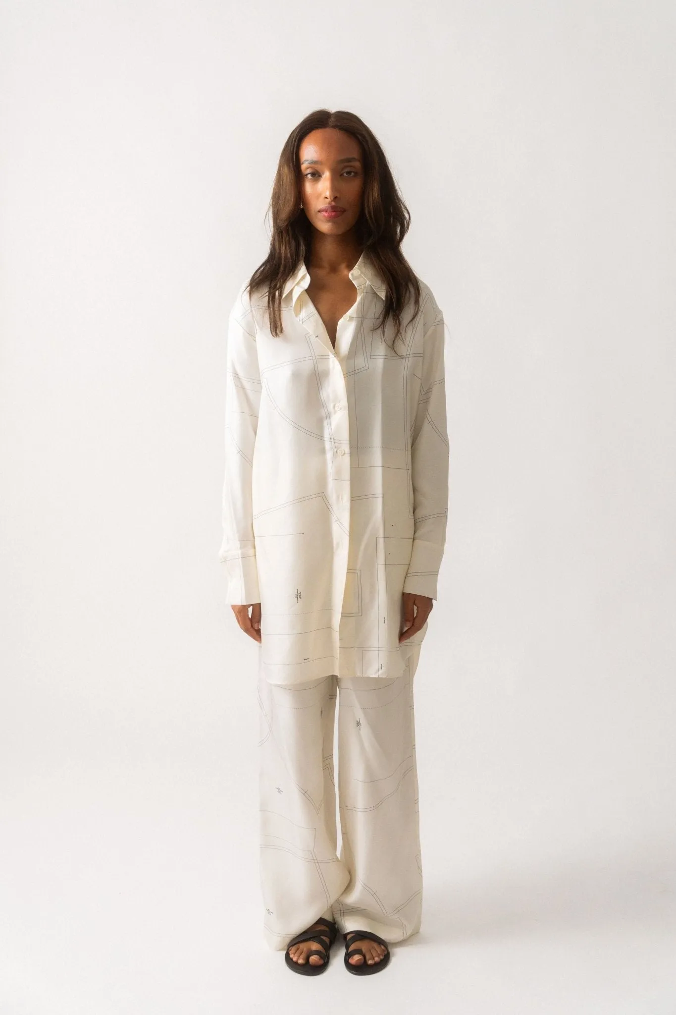 Róhe Oversized Pattern Silk Shirt sold by Bessette product image thumbnail 2