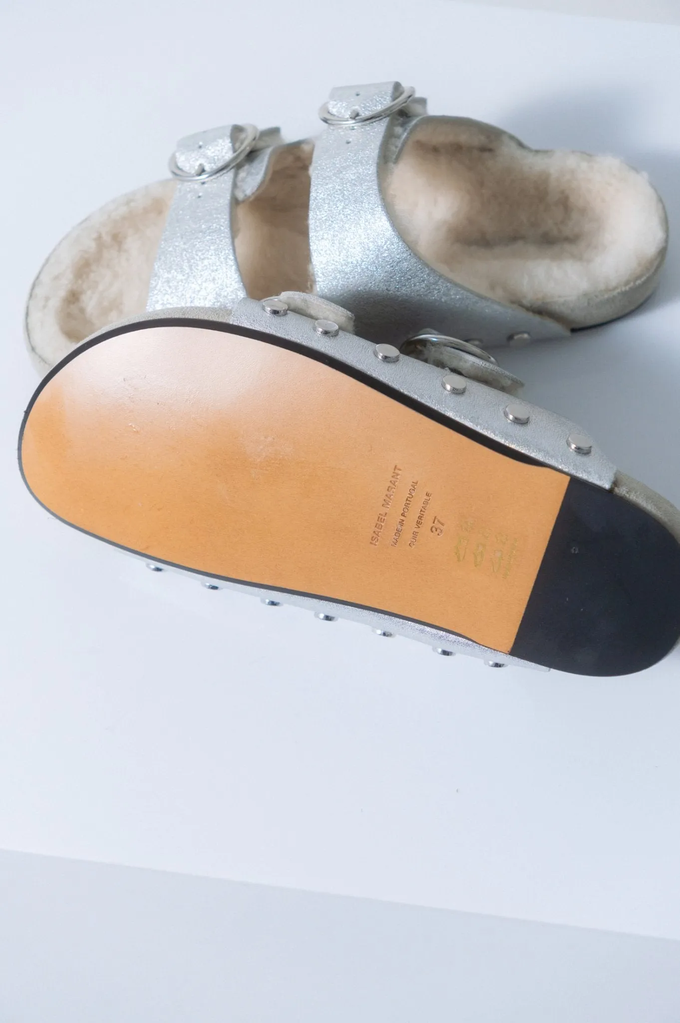 Isabel Marant Lennyo Shearling Sandal sold by Bessette product image thumbnail 4