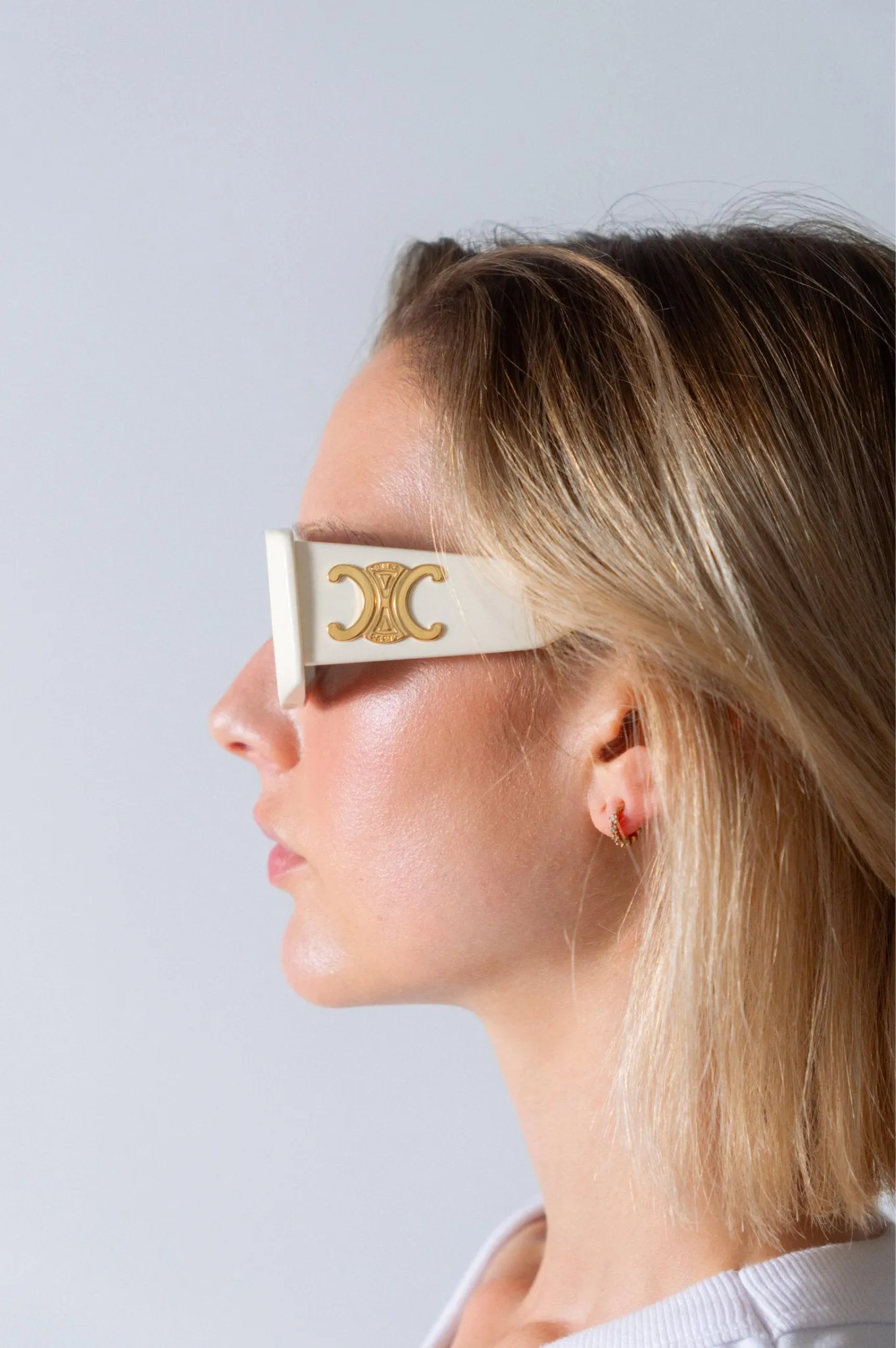 Celine Triomphe Oversized Square-Frame Sunglasses sold by Bessette