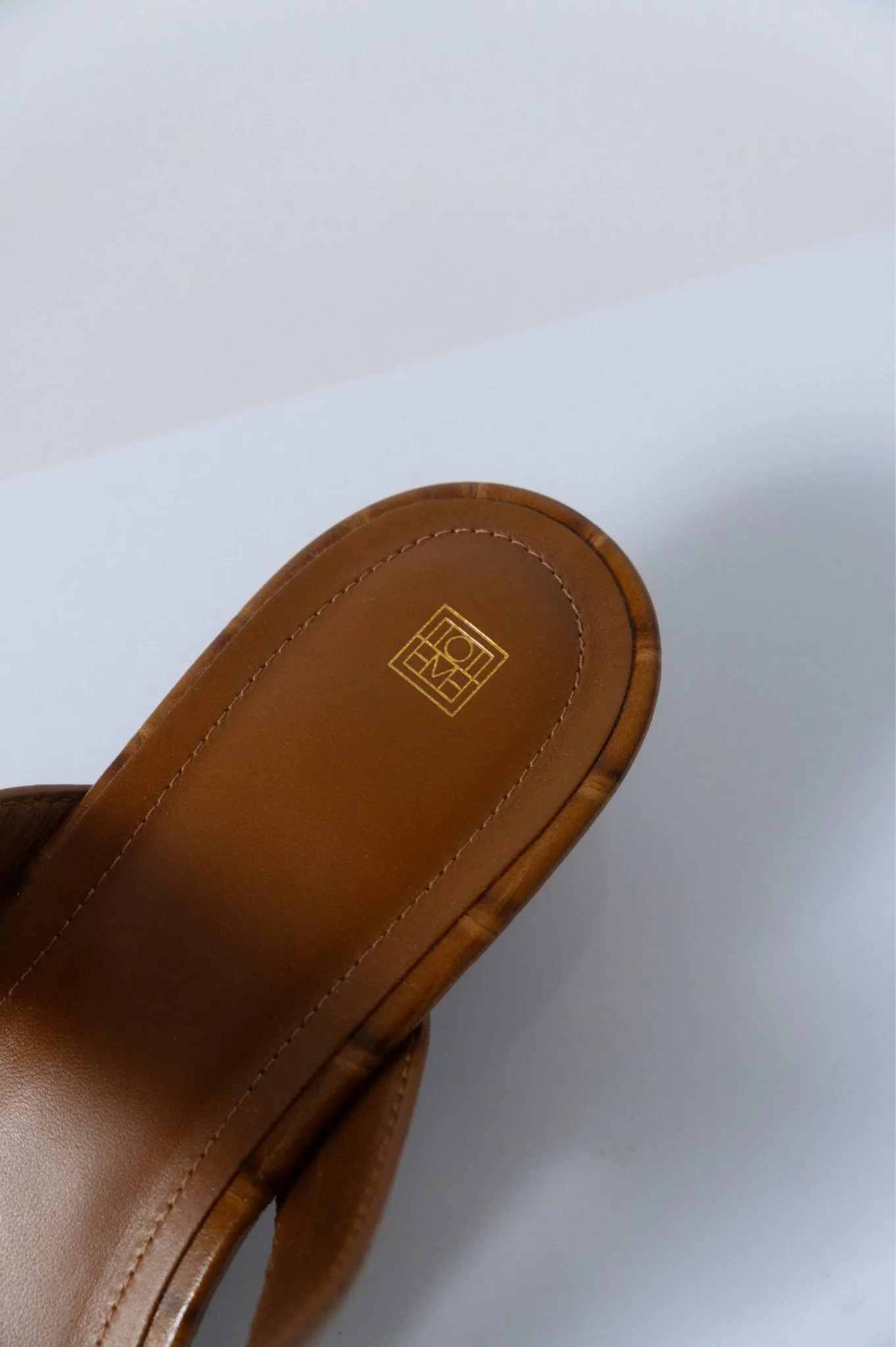 Toteme Croc-Effect Belted Leather Sandals (40 EU) sold by Bessette product image thumbnail 2