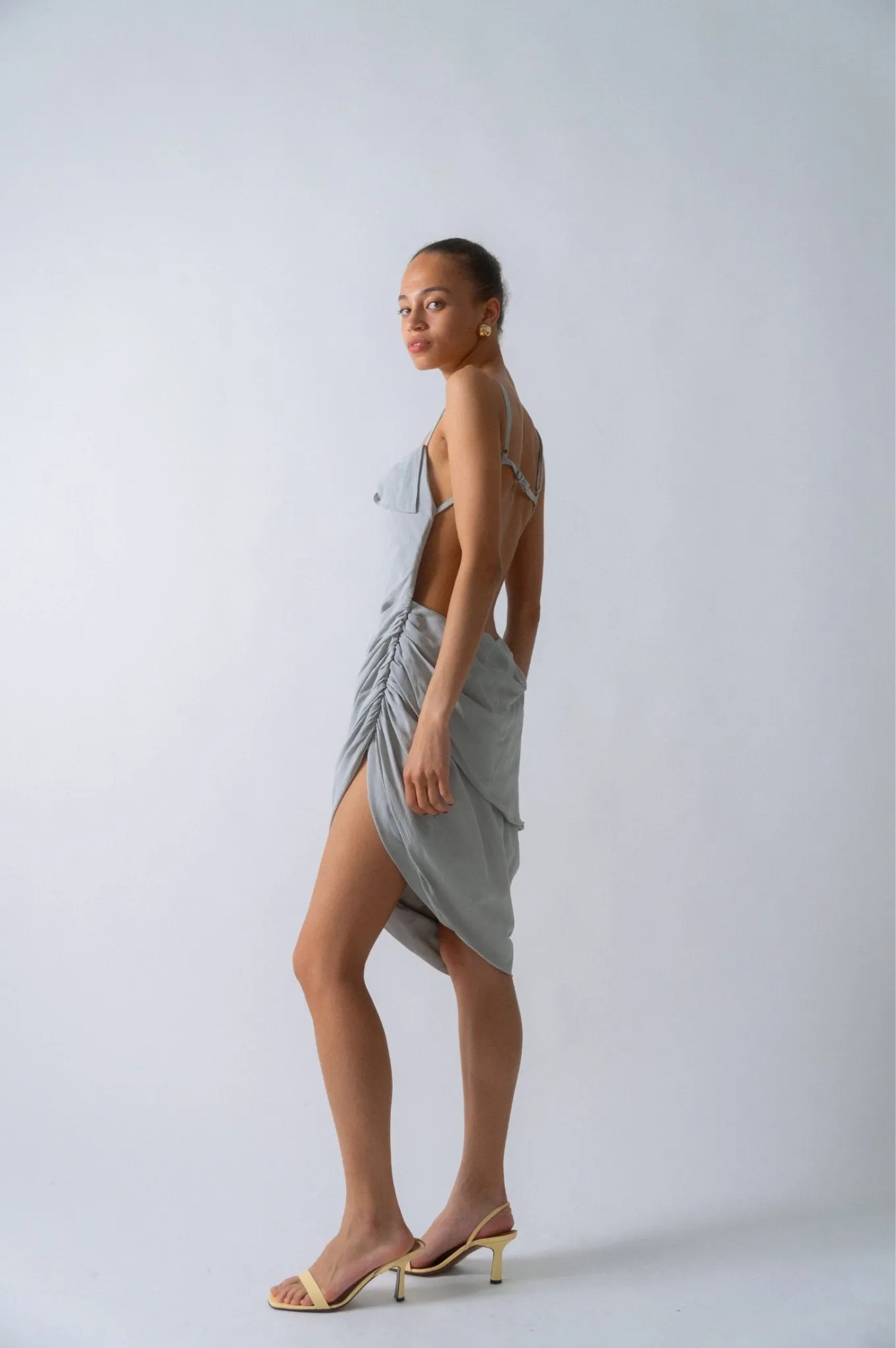 Jacquemus La Robe Saudade Grey Dress sold by Bessette product image thumbnail 3