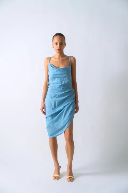 Jacquemus La Robe Saudade Blue Dress sold by Bessette