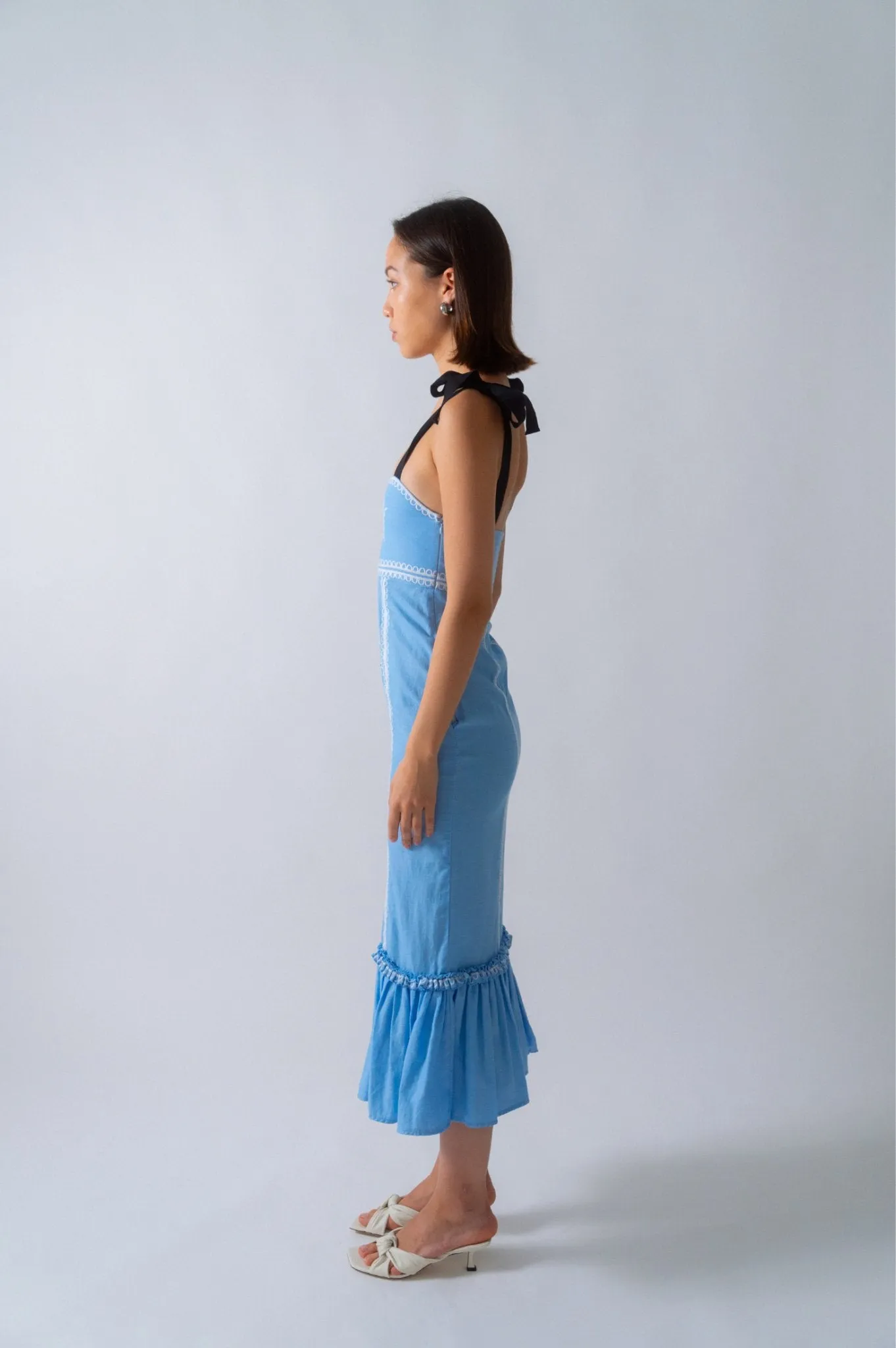 Lug Von Siga Greta Broderie-Anglaise Cotton Midi Dress sold by Bessette product image thumbnail 3