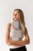 Toteme Signature Monogram Silk Cotton Scarf sold by Bessette