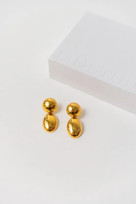 Lié Studio The Klara Earrings Gold sold by Bessette