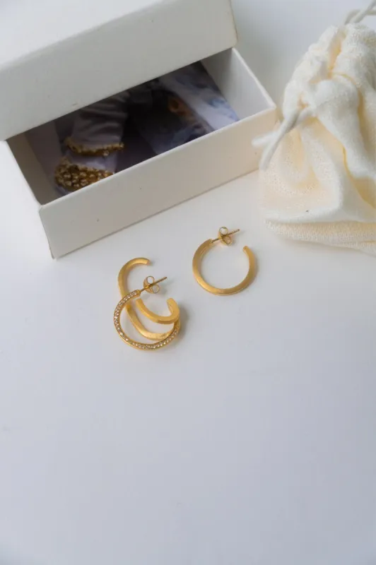 Marsh Earrings In Gold sold by Bessette