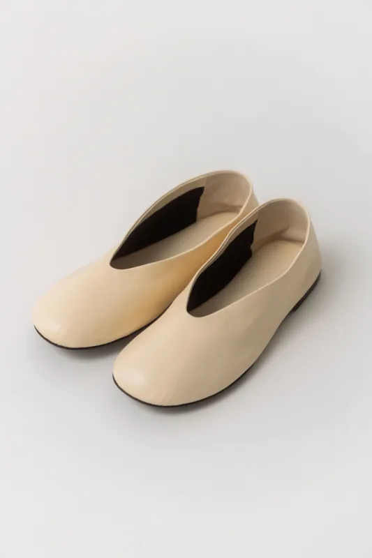 Khaite Marcy Leather Ballerina sold by Bessette