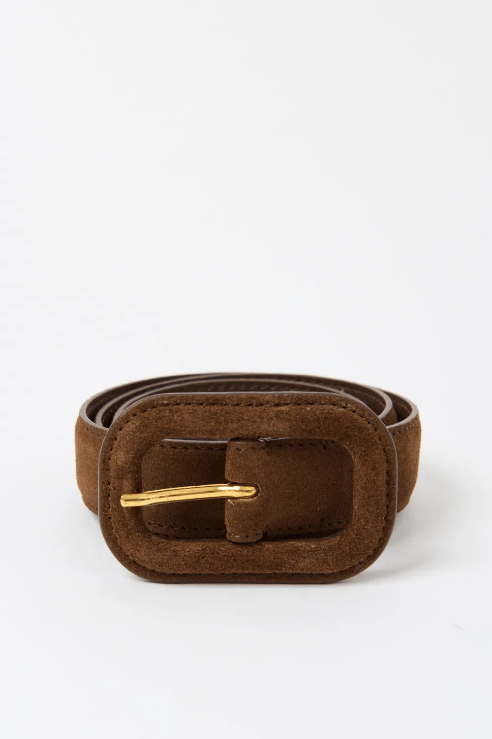 Slim Covered Buckle Suede Belt sold by Bessette product image thumbnail 2