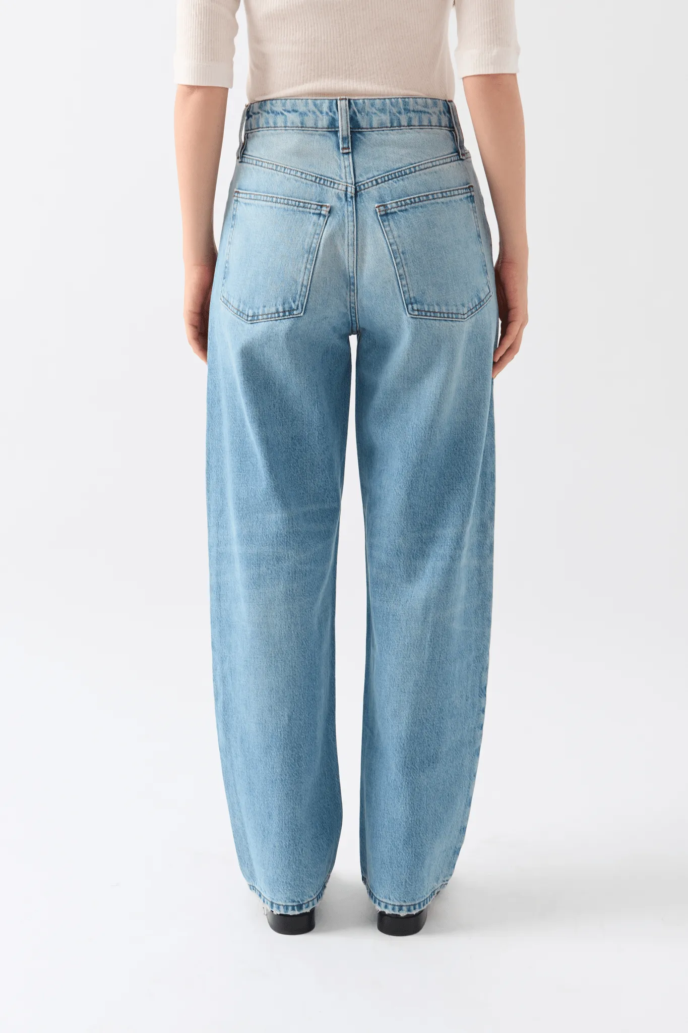 Long Barrel Leg Denim sold by Bessette product image thumbnail 4