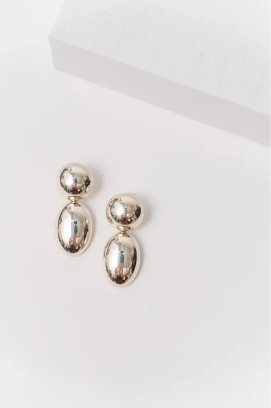 Lié Studio THE KLARA EARRINGS SILVER sold by Bessette