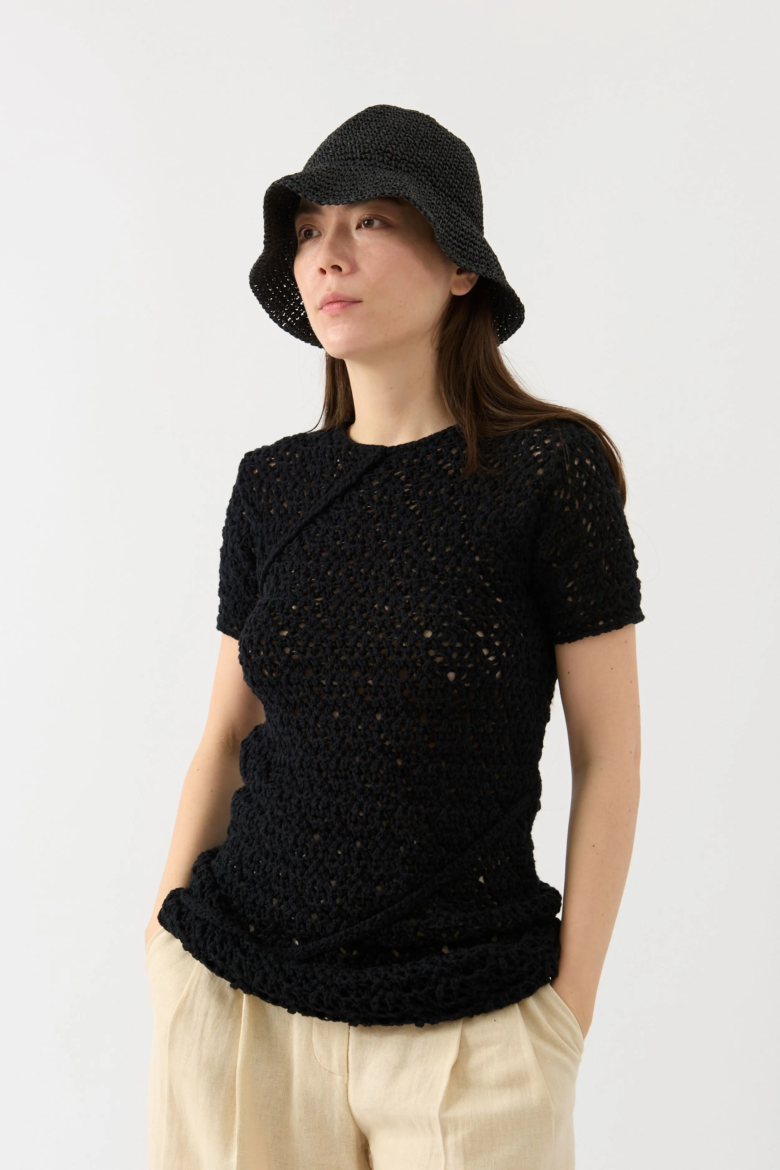 Black Panama Hat sold by Bessette product image thumbnail 2