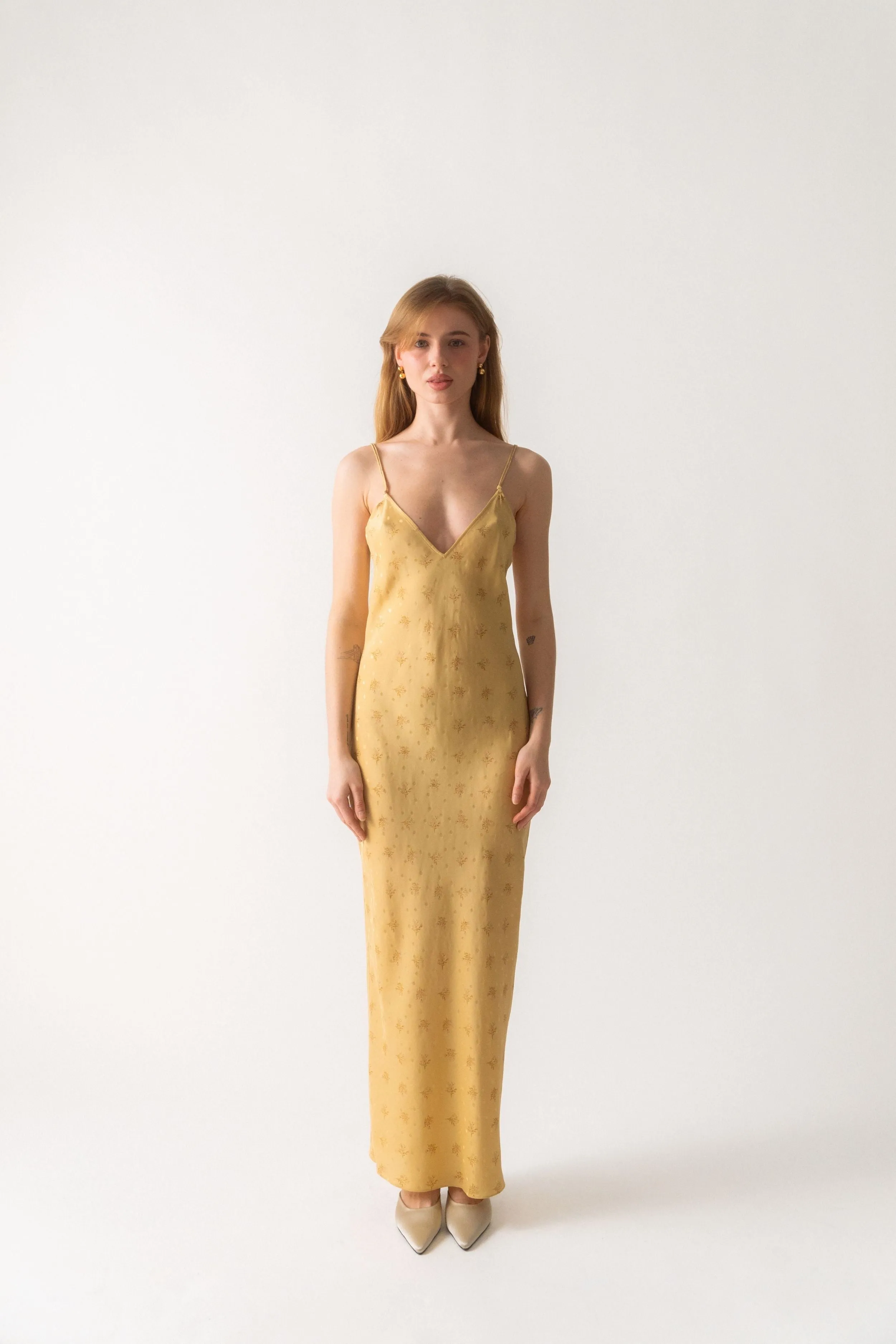 Frame Silk V-Neck Cami Dress sold by Bessette product image thumbnail 2