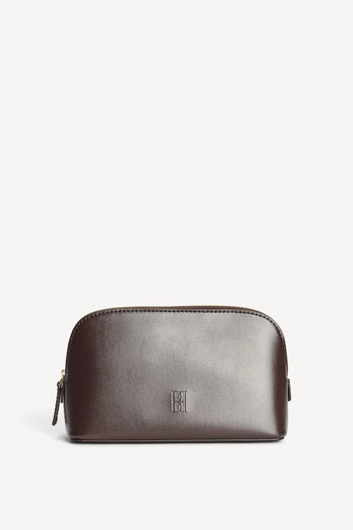 By Malene Birger Aya Makeup Case Dark Brown sold by Bessette