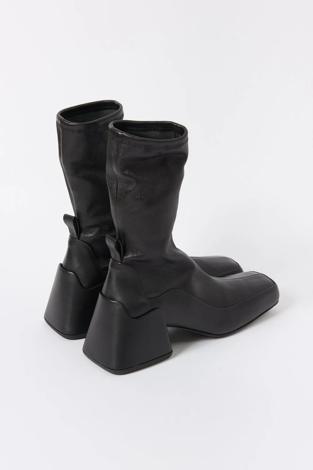 Stretch Leather Ankle Boots sold by Bessette product image thumbnail 3